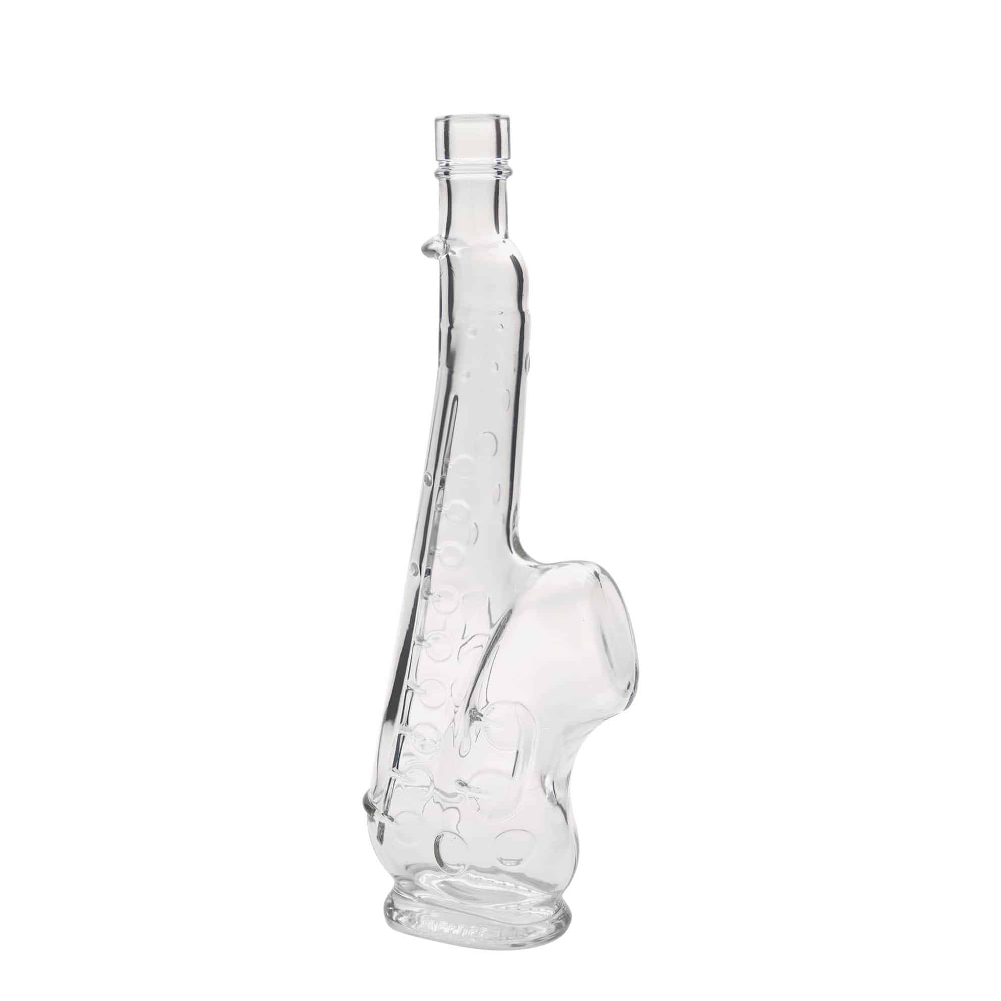 500 ml üvegpalack 'Szaxofon', nyílás: parafa