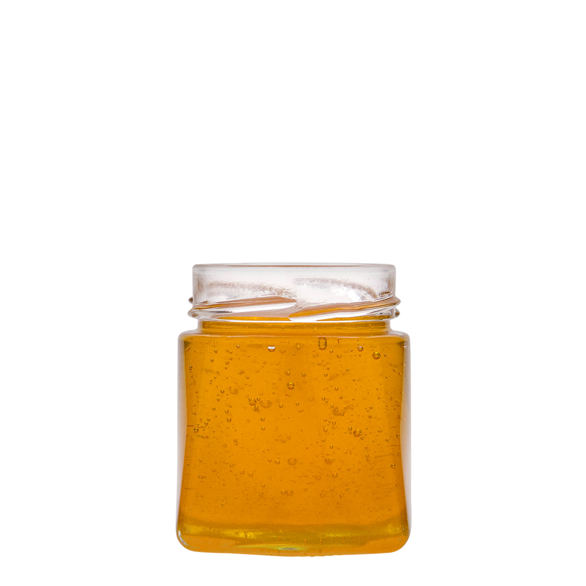 212 ml négyszögletes üveg 'Luxor', nyílás: Deept-Twist-Off (DTO 63)