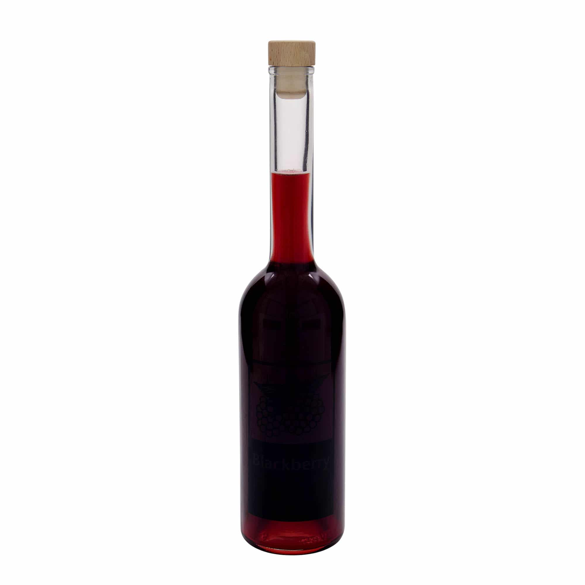 500 ml-es üvegpalack 'Opera', motívum: Szeder, szájnyílás: parafadugó