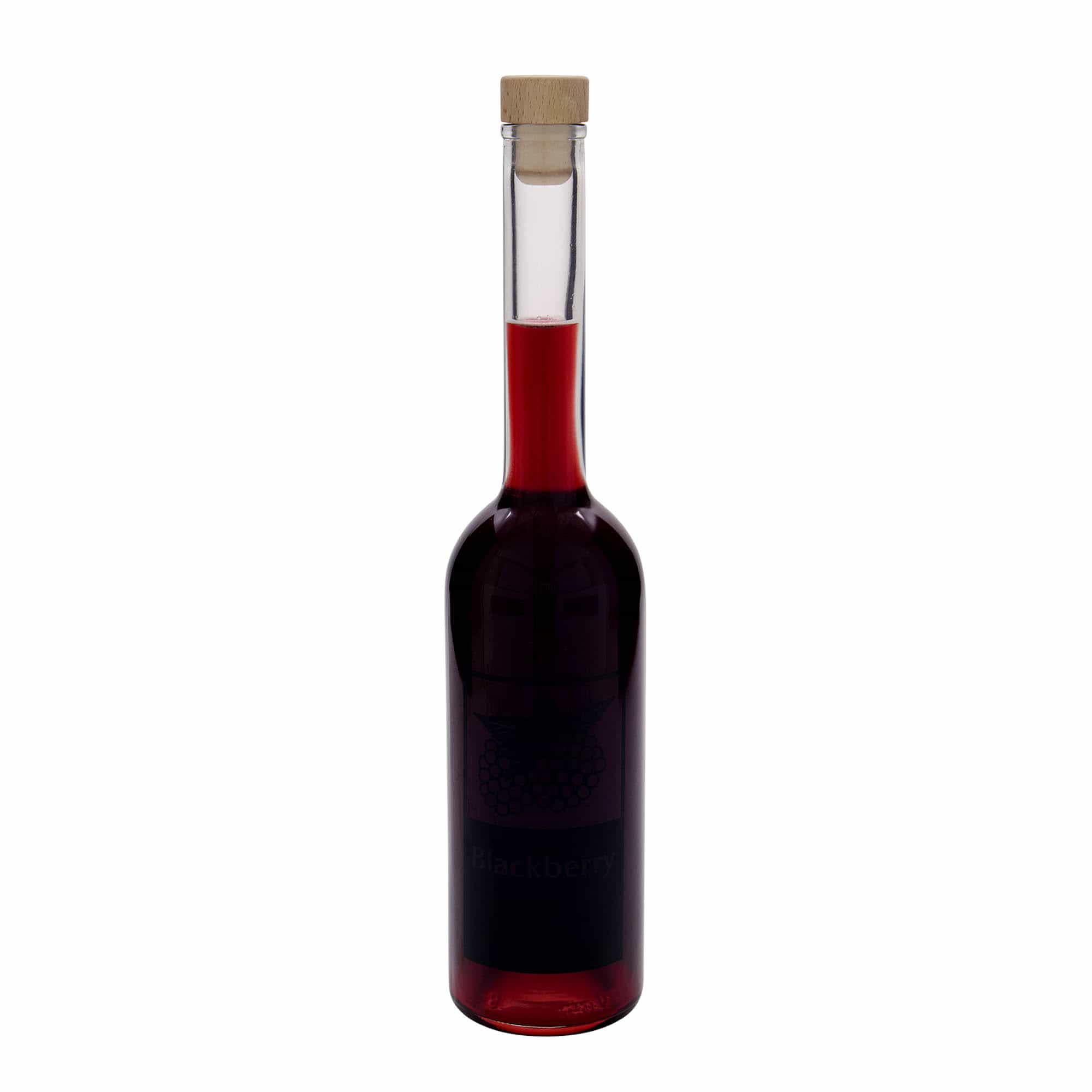 500 ml üvegpalack 'Opera', motívum: Szeder, nyak: parafa