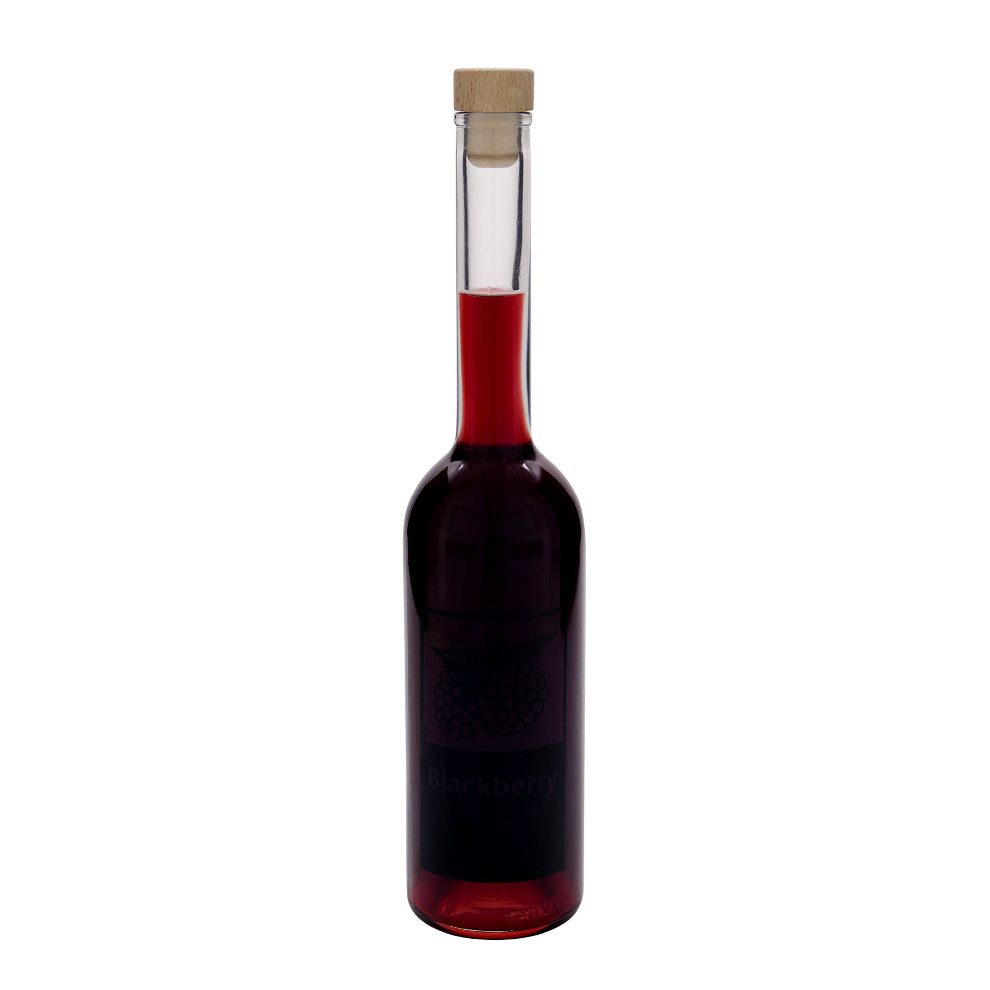 500 ml üvegpalack 'Opera', motívum: Szeder, nyak: parafa 500 ml üvegpalack 'Opera', motívum: Szeder, nyak: parafa