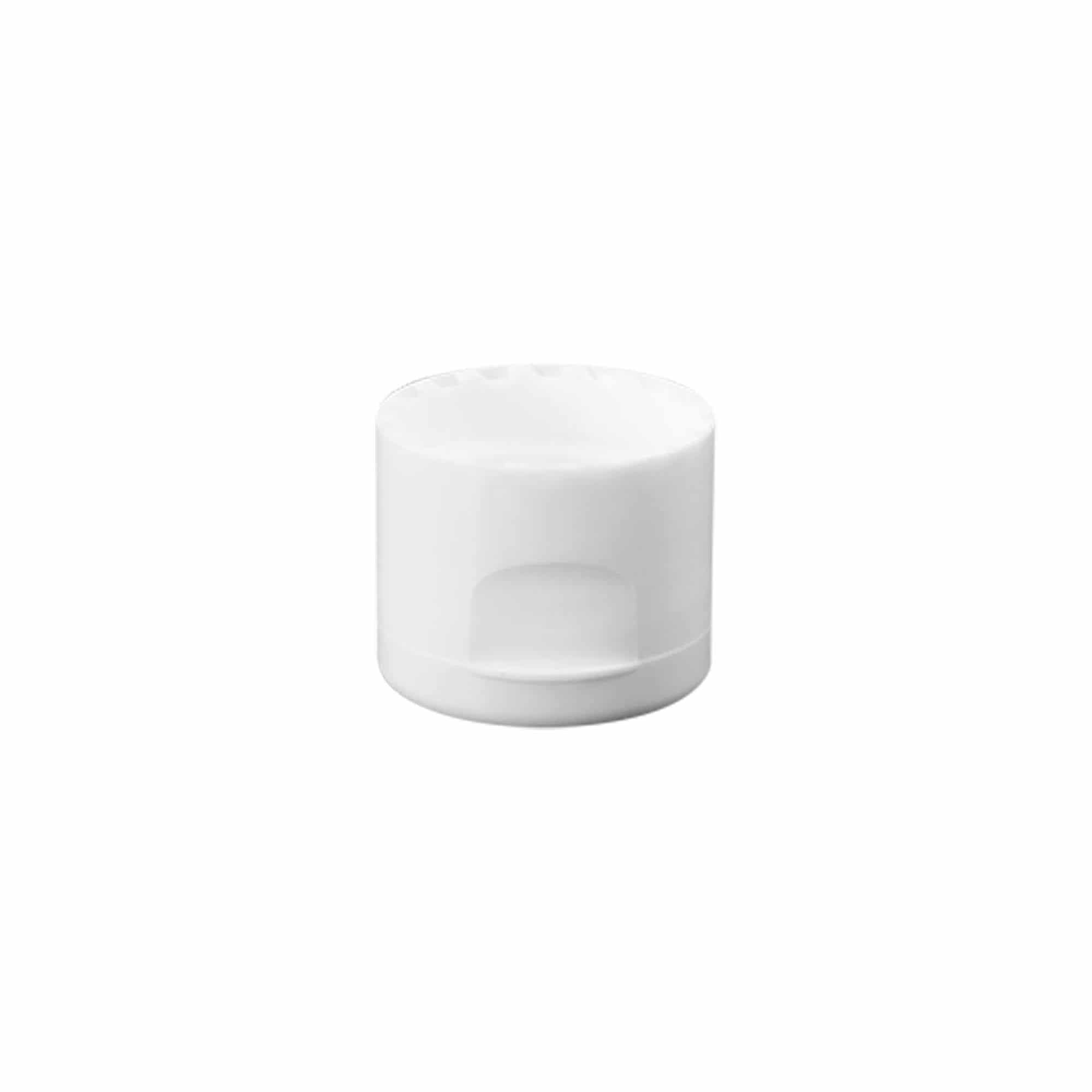 Csavarzáras billenőzsanér, PP műanyag, fehér, nyílásméret: 24/410