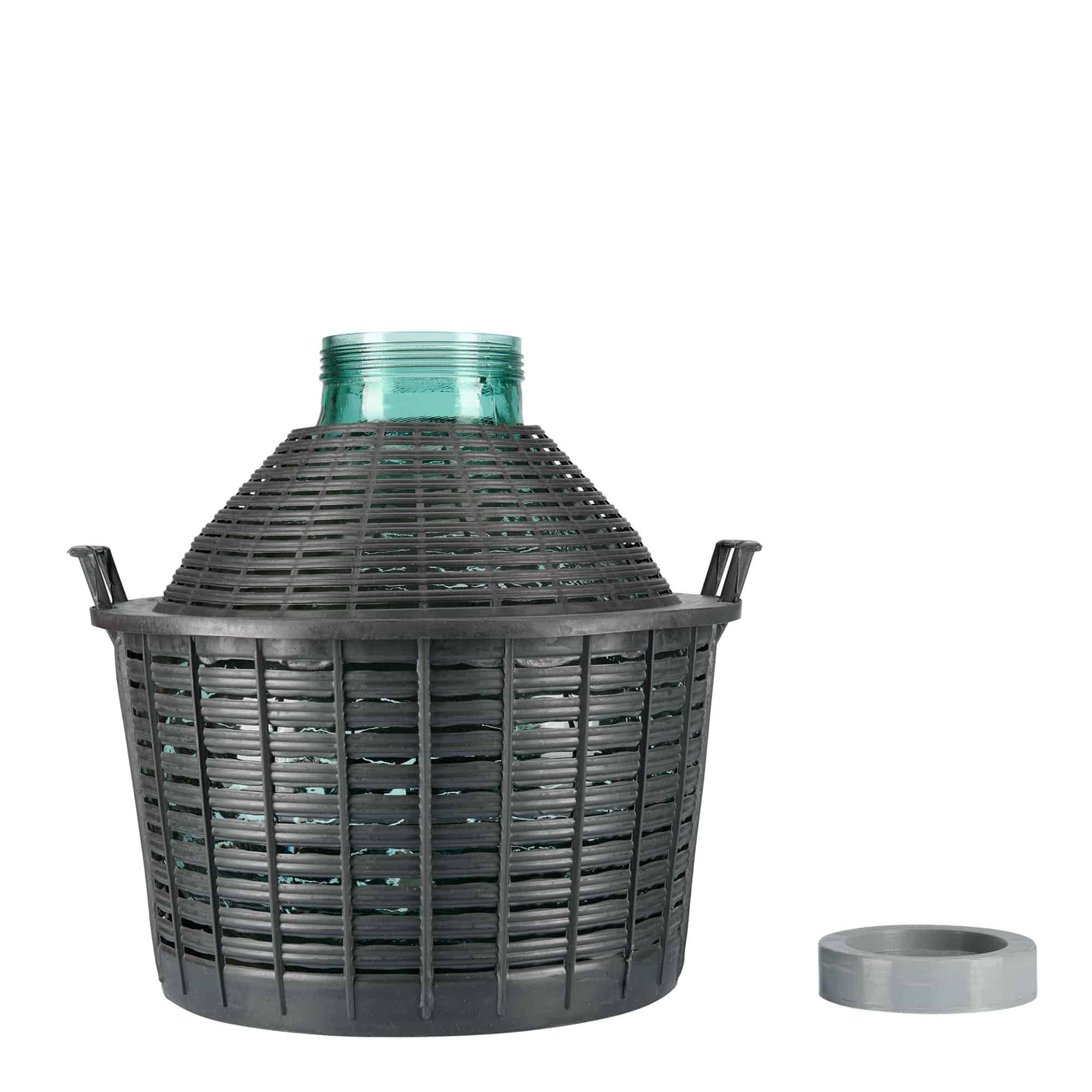25 l ballonpalack széles nyakkal, üveg, nyílás: csavarzár