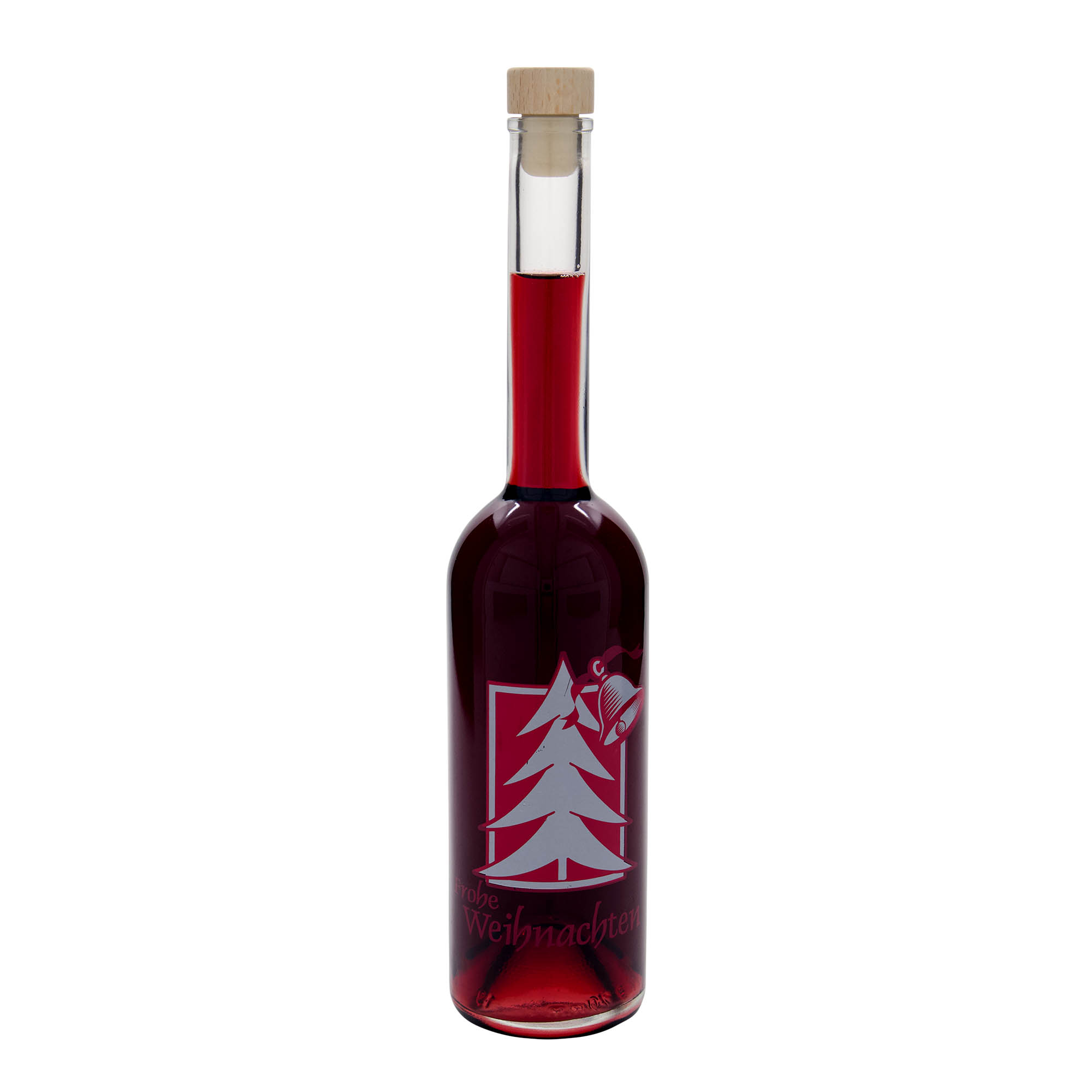 500 ml üvegpalack 'Opera', motívum: Karácsonyi üdvözlet, nyílás: parafa 500 ml üvegpalack 'Opera', motívum: Karácsonyi üdvözlet, nyílás: parafa