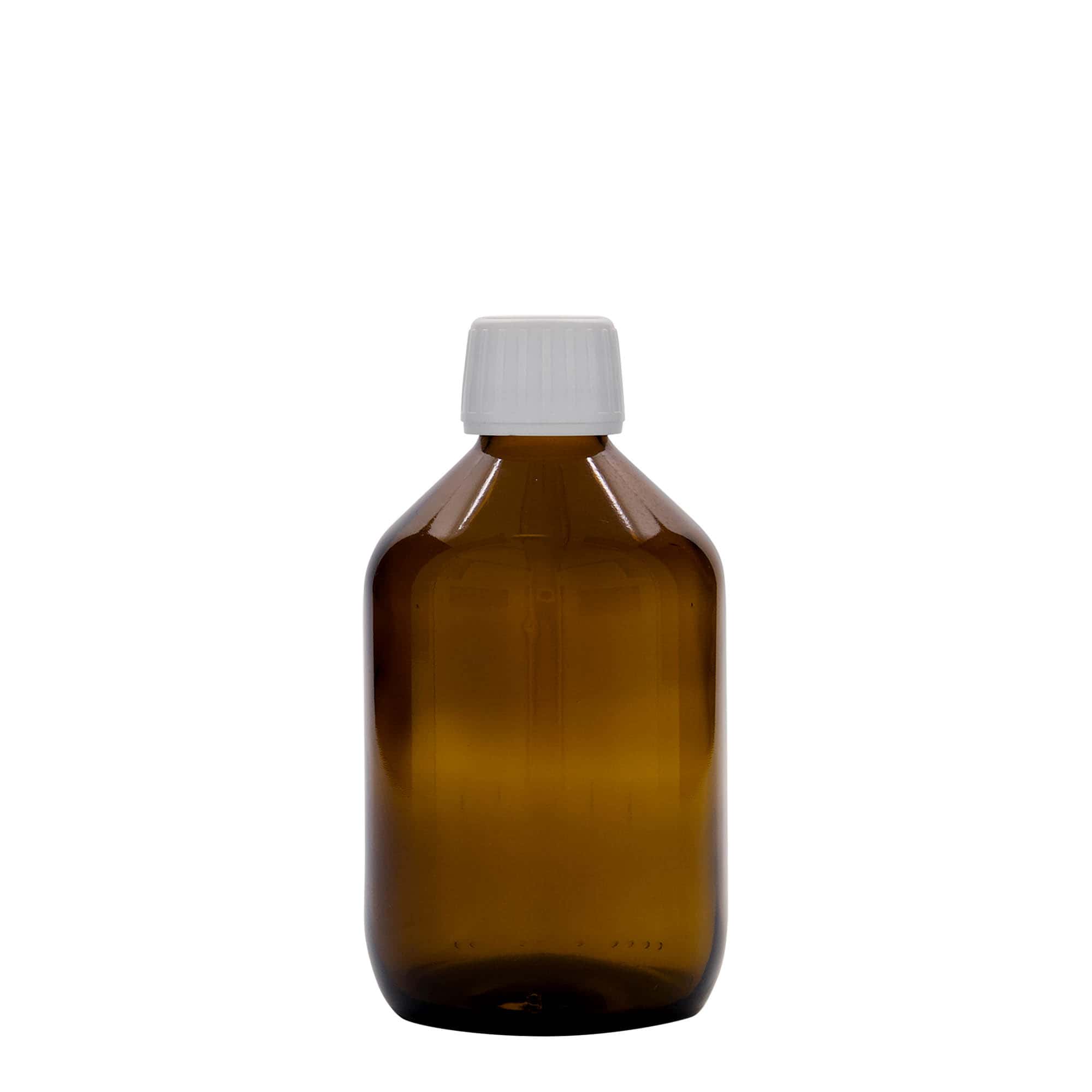 300 ml orvosi üveg, barna, üveg, nyílás: PP 28