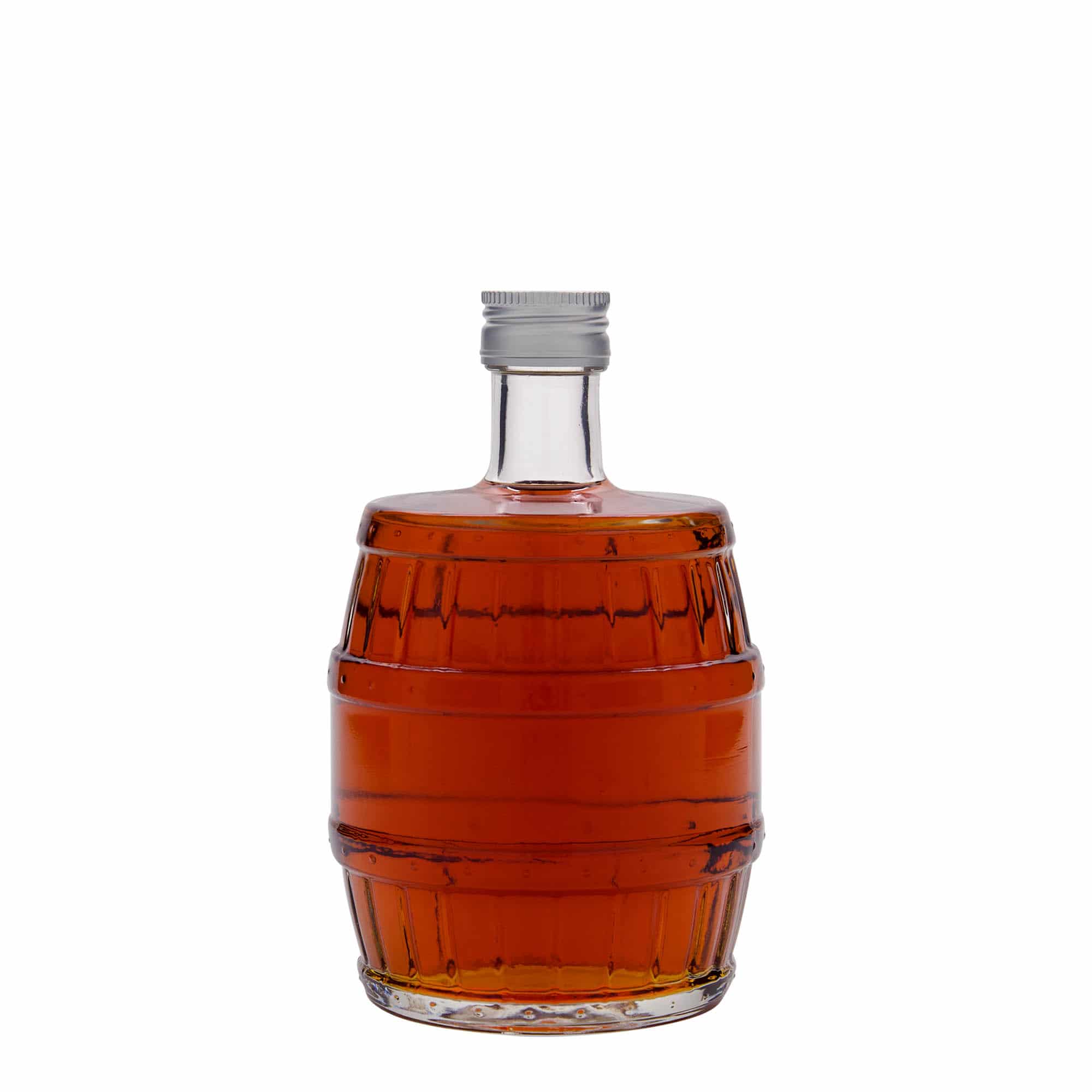 500 ml-es üvegpalack ’Fass', szájnyílás: PP 28