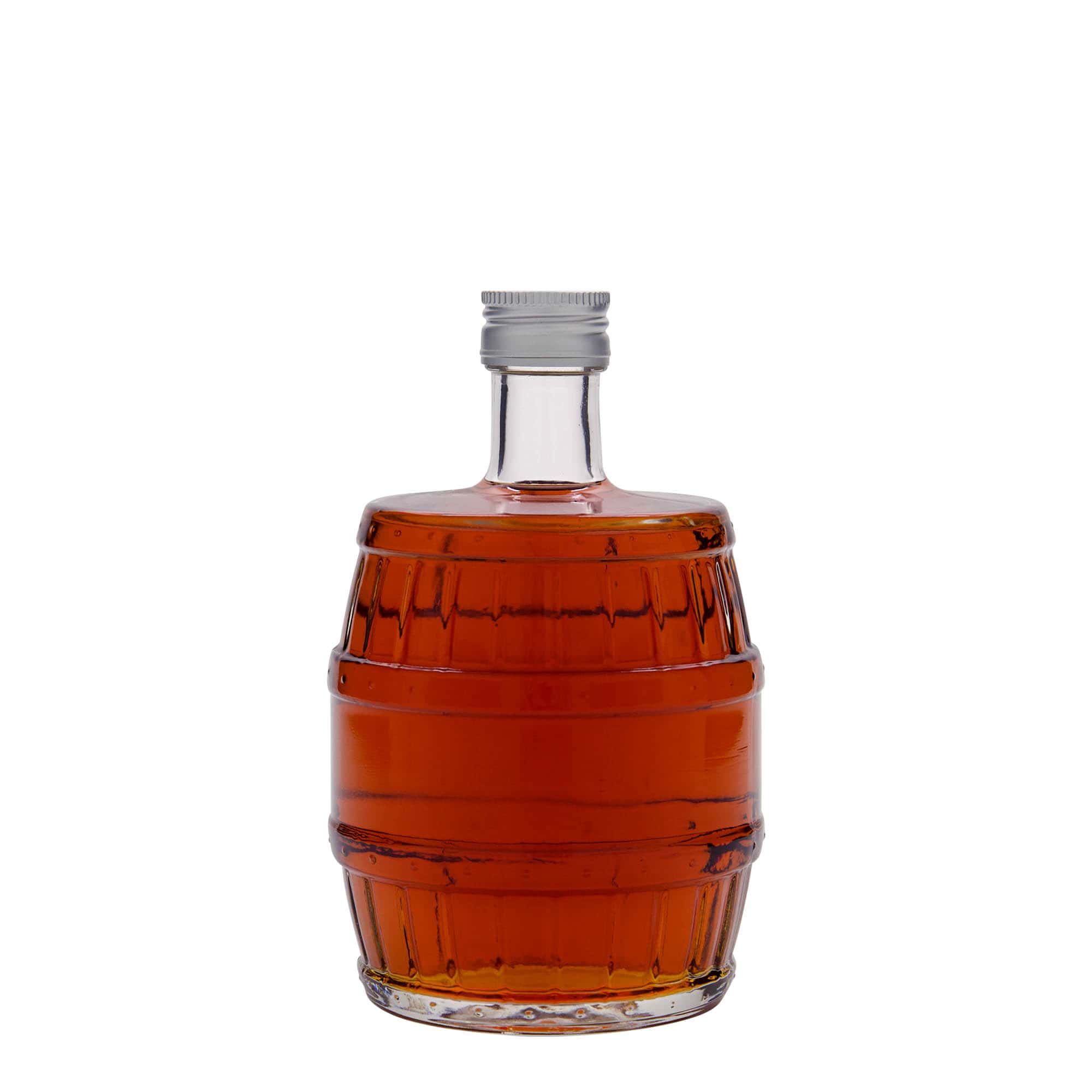 500 ml üveges palack 'hordó', nyílás: PP 28