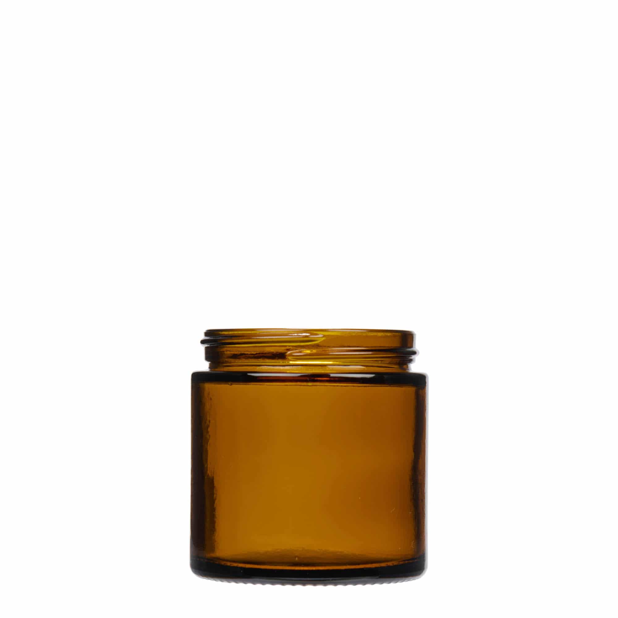 120 ml-es tégely 'Brown Line', üveg, barna, szájnyílás: csavaros kupak 120 ml-es tégely 'Brown Line', üveg, barna, szájnyílás: csavaros kupak