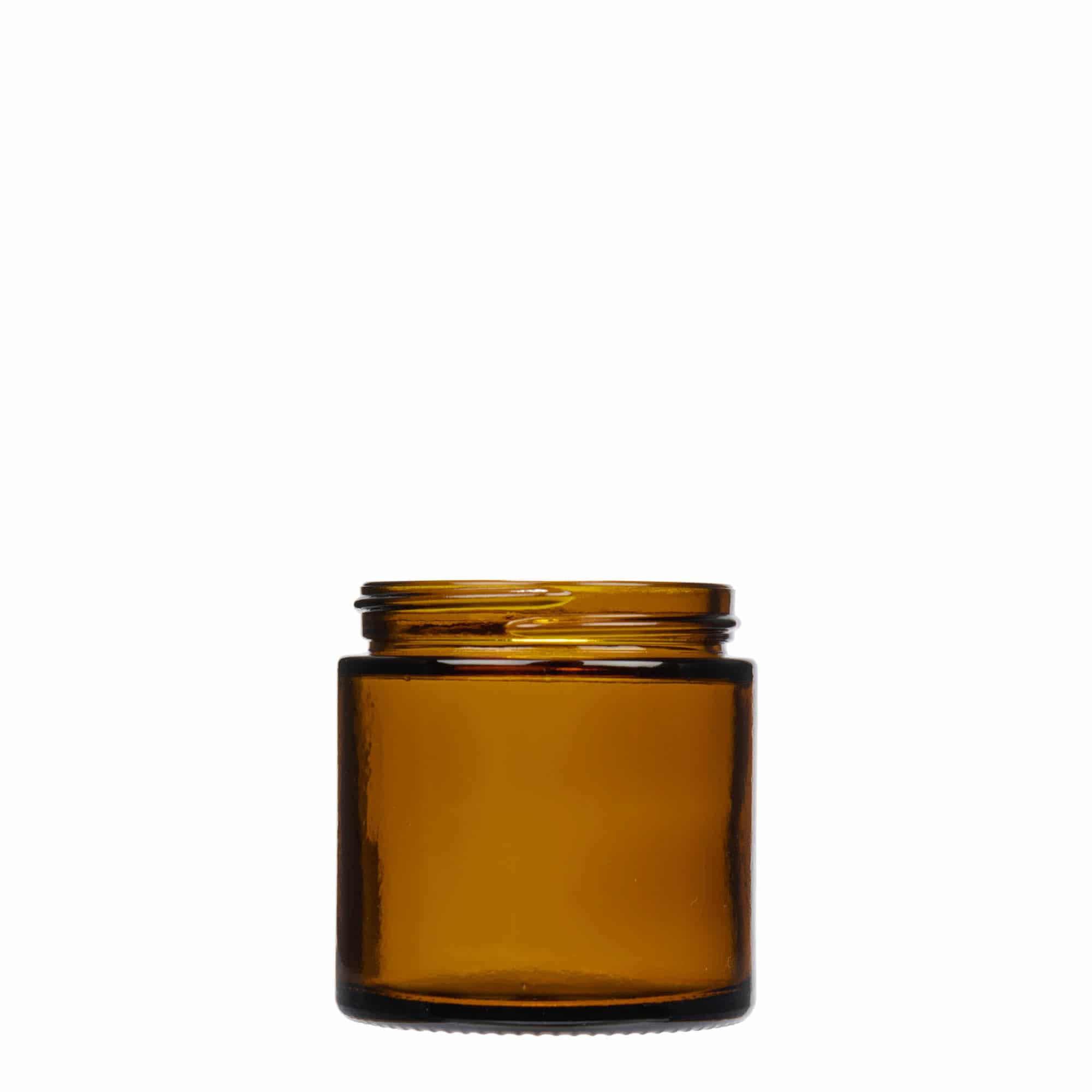 120 ml tégely 'Brown Line', üveg, barna, nyílás: csavarzár