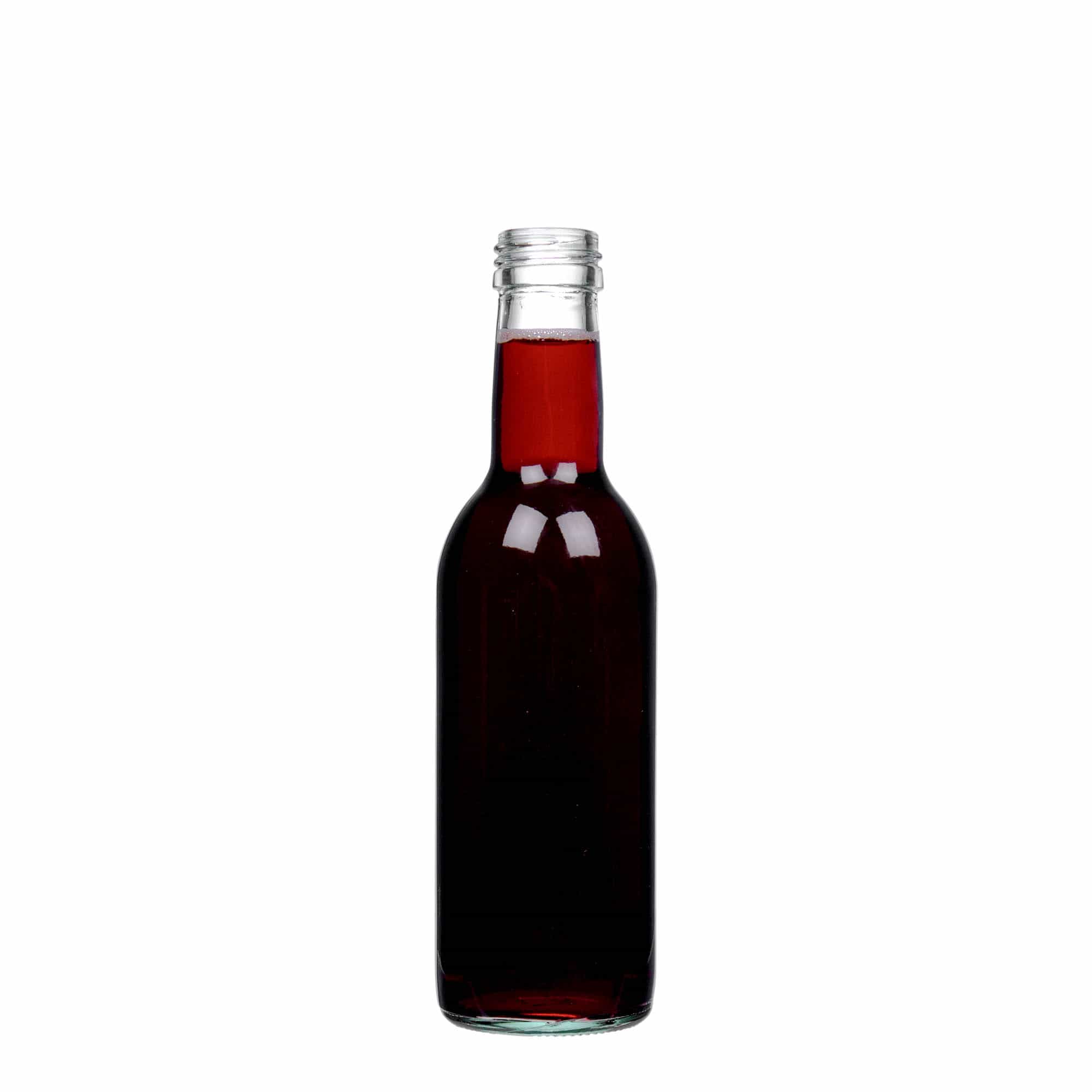 250 ml üvegpalack 'Bordeaux', nyak: PP 28