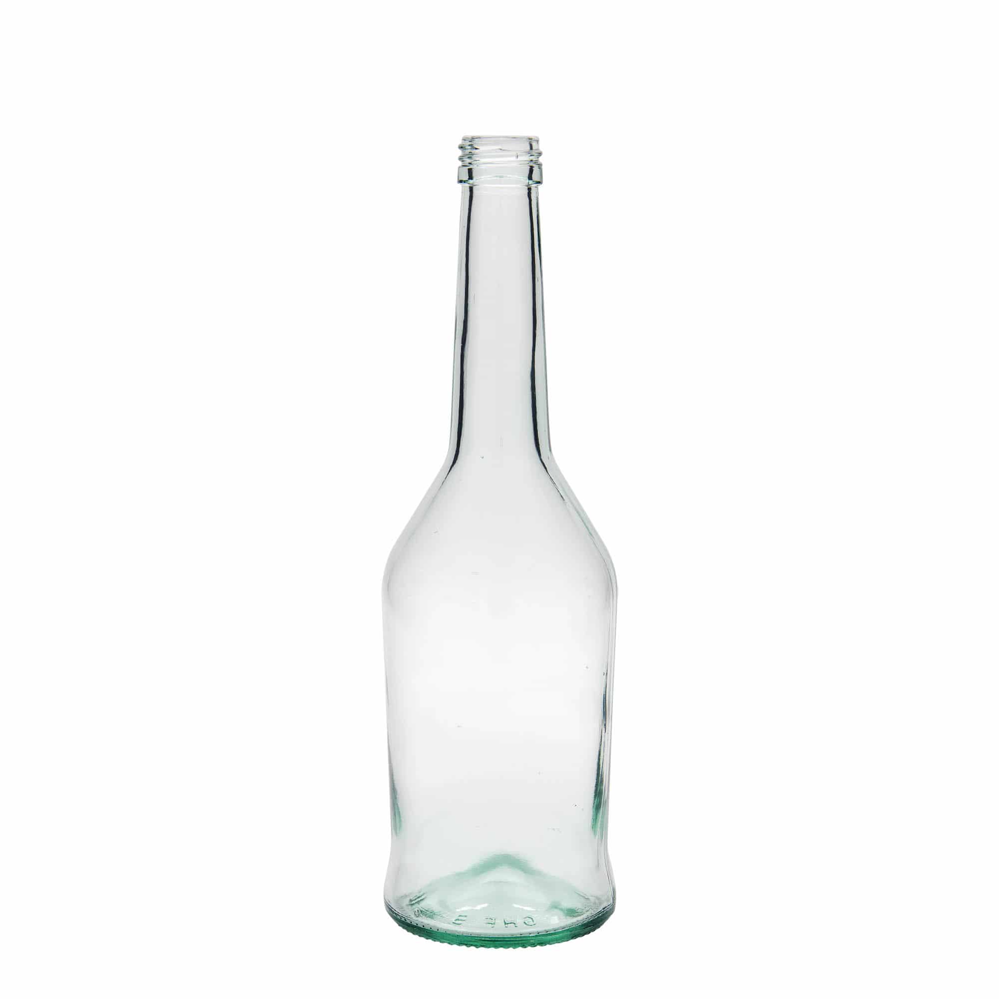 500 ml üvegpalack szeszesitalhoz, nyílás: PP 28 500 ml üvegpalack szeszesitalhoz, nyílás: PP 28