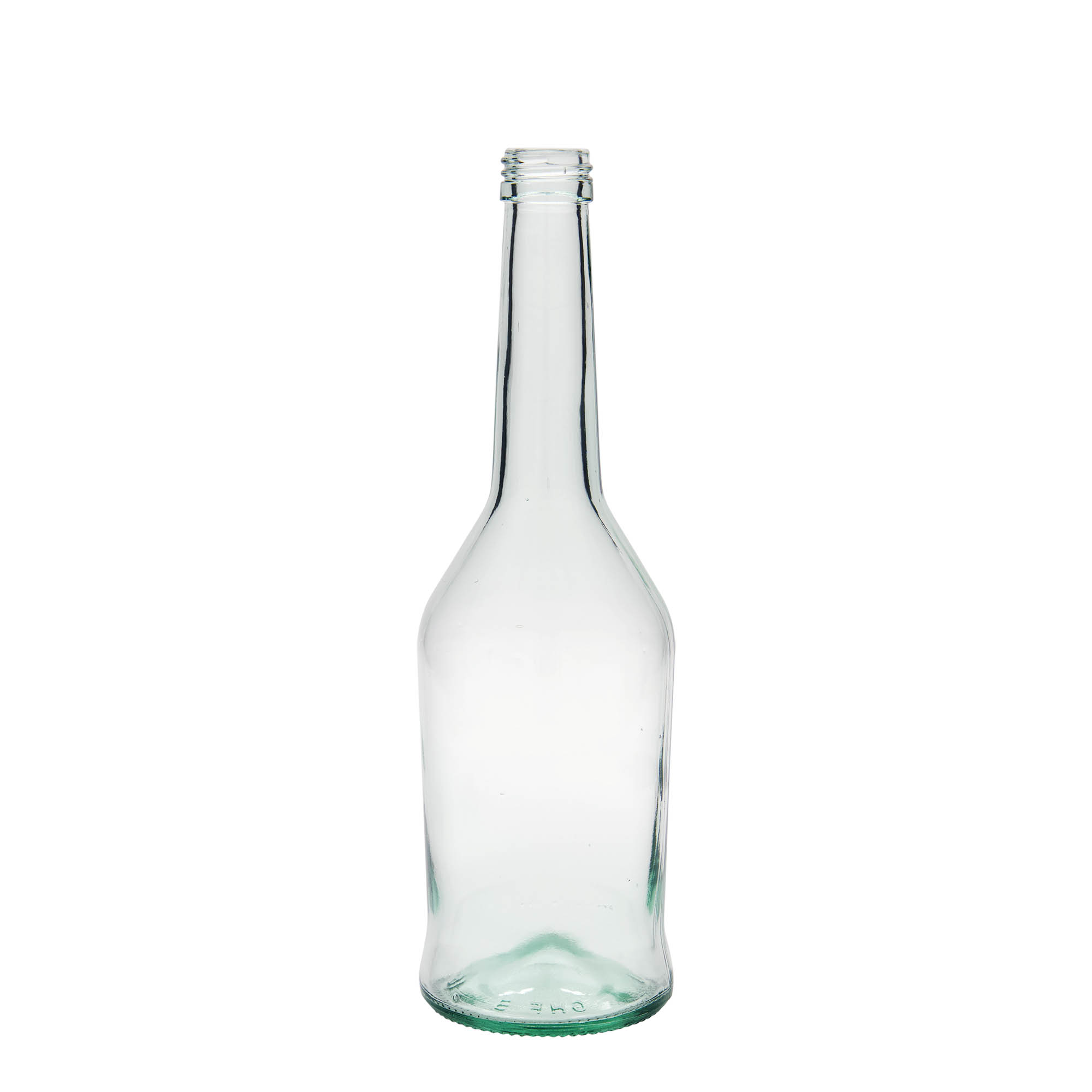500 ml üvegpalack szeszesitalhoz, nyílás: PP 28