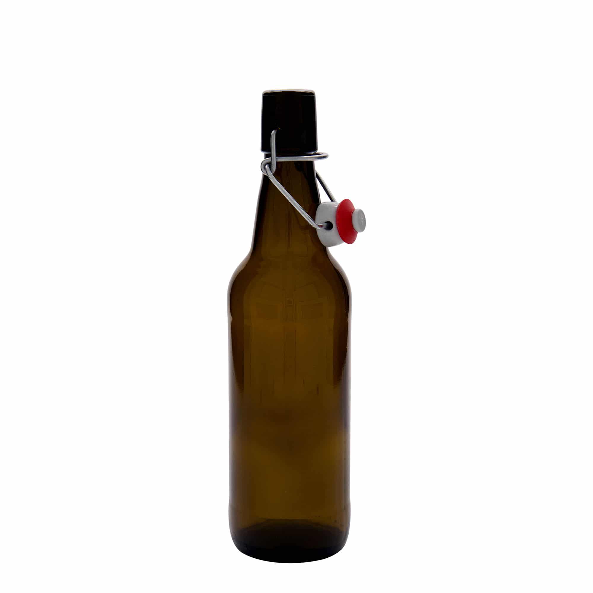 500 ml sörösüveg, üveg, barna, nyílás: patentzár