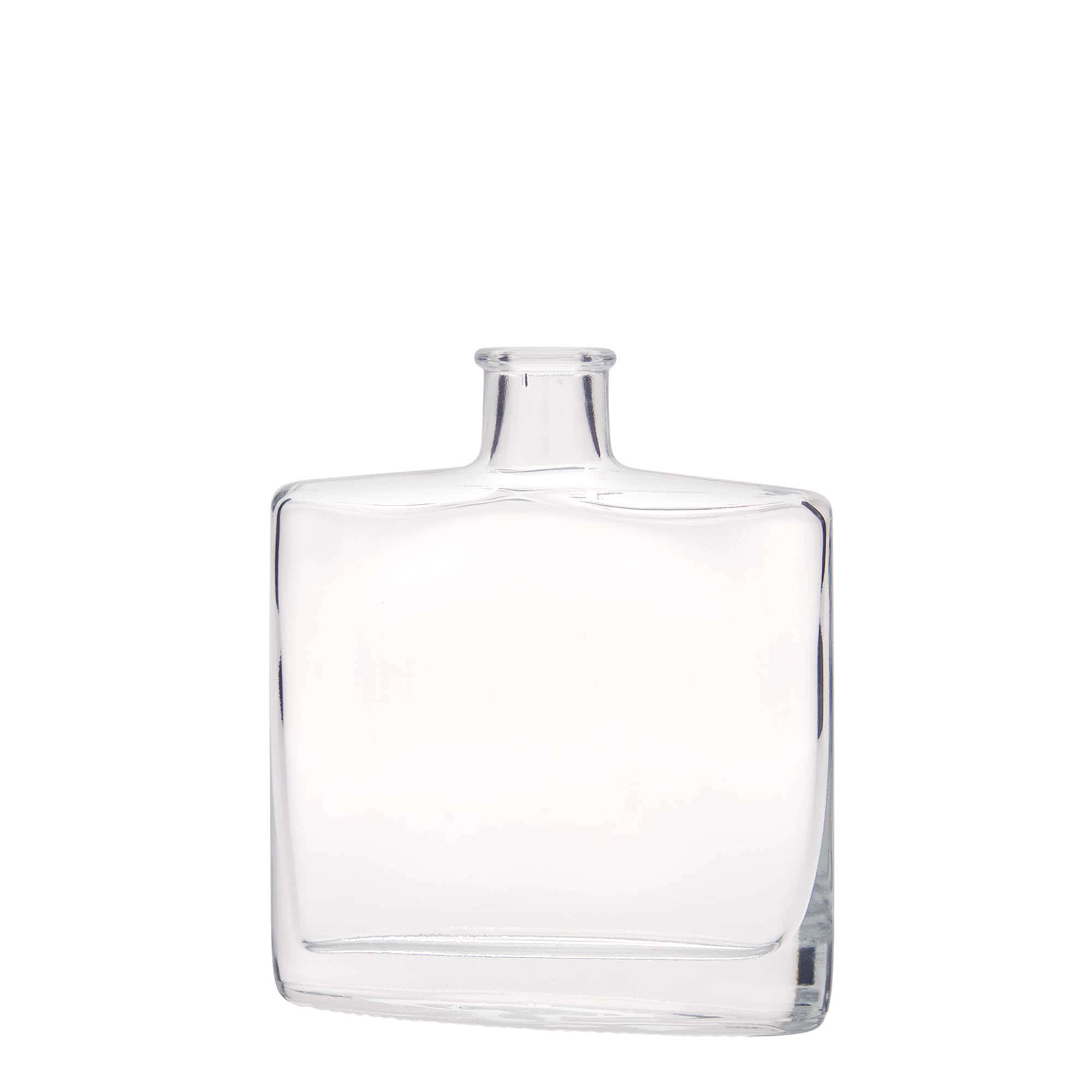 200 ml-es üvegpalack 'Zorba', ovális, szájnyílás: parafadugó