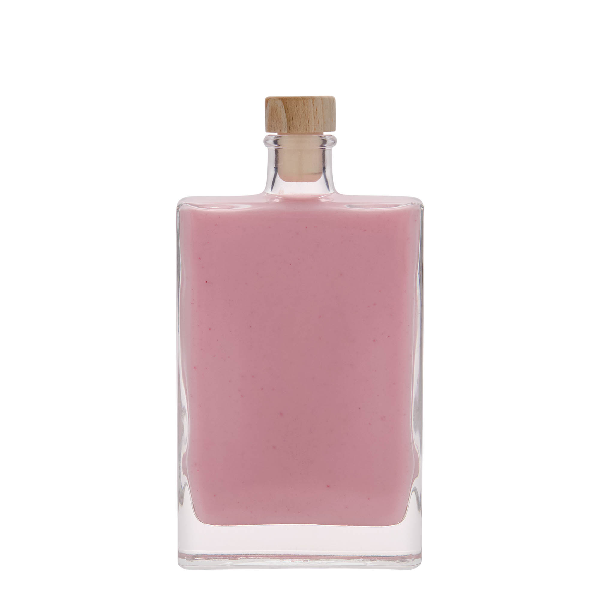 350 ml üveges palack 'Julia', téglalap alakú, nyílás: parafa