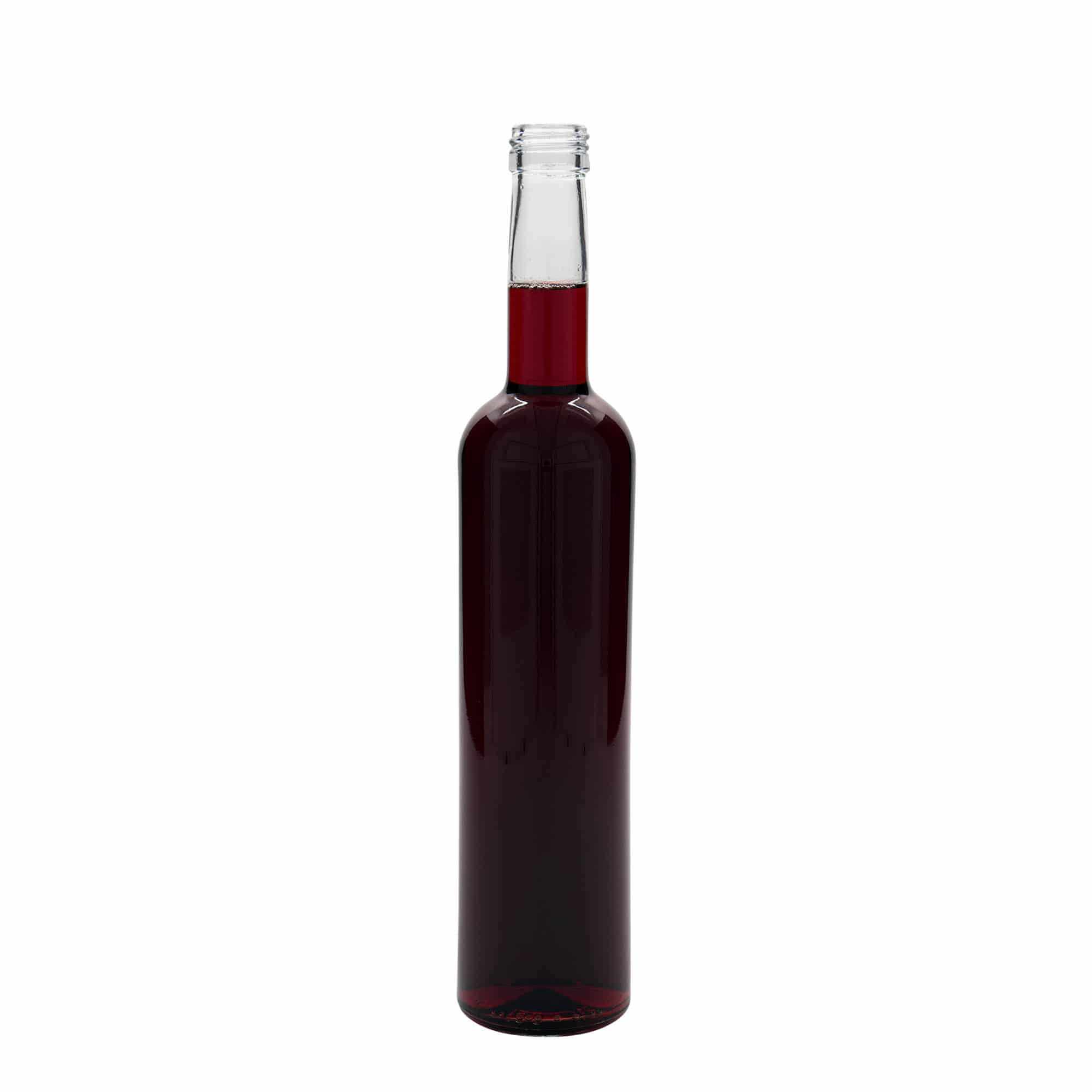 500 ml üvegpalack 'Bordeaux', nyakméret: PP 28