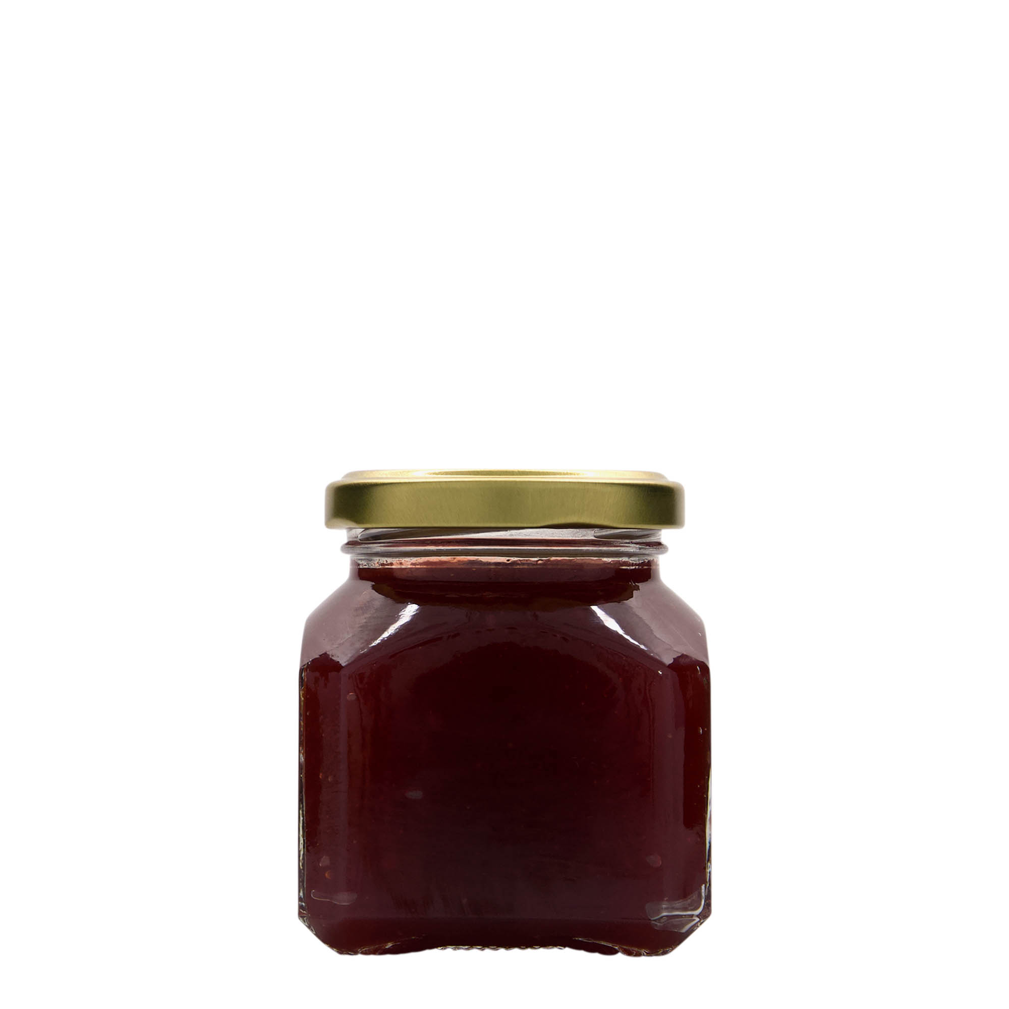 212 ml négyzet alakú üveg 'Milánó', nyílás: Twist-Off (TO 58)