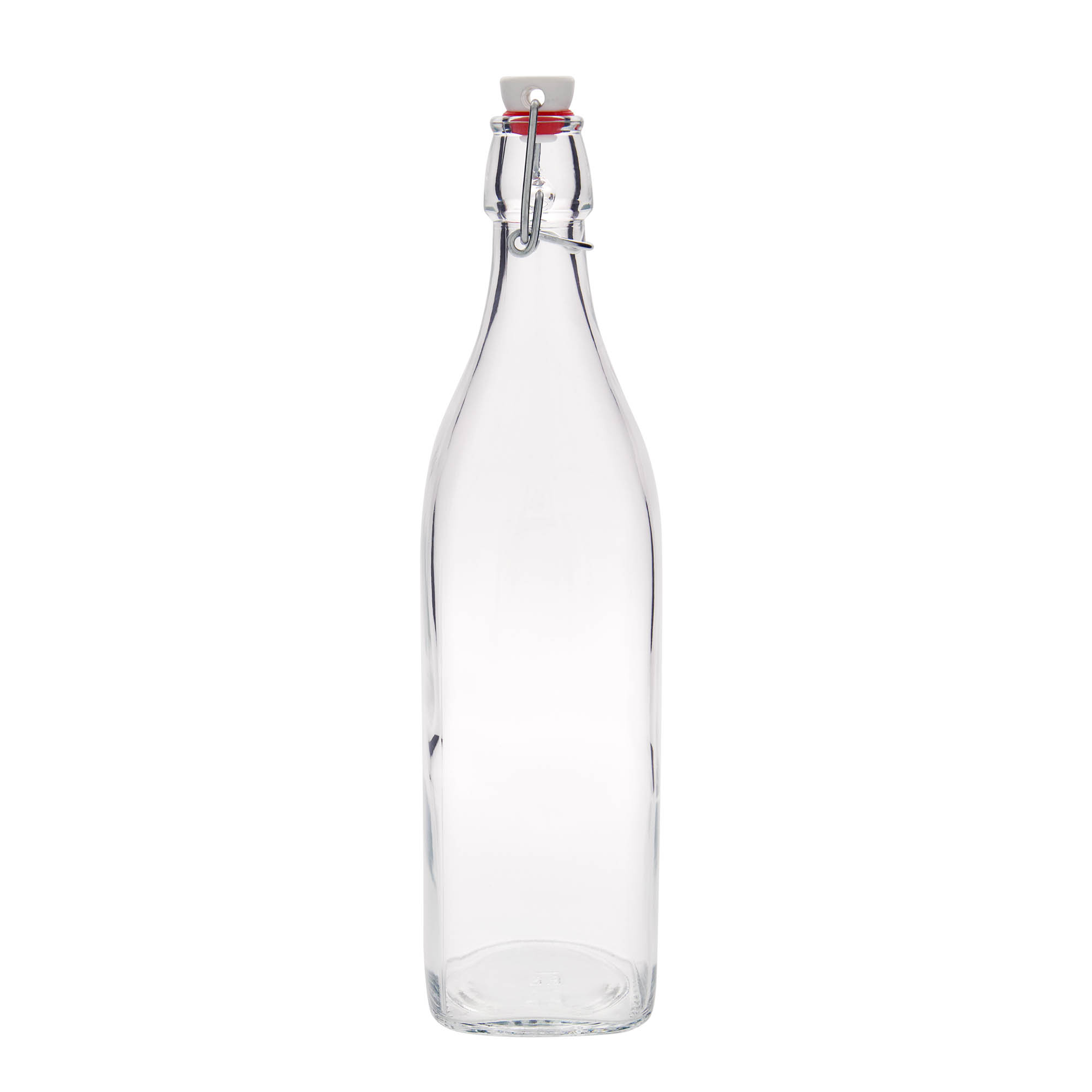 1.000 ml üvegpalack 'Swing, négyzet alakú, nyílás: patentzár'