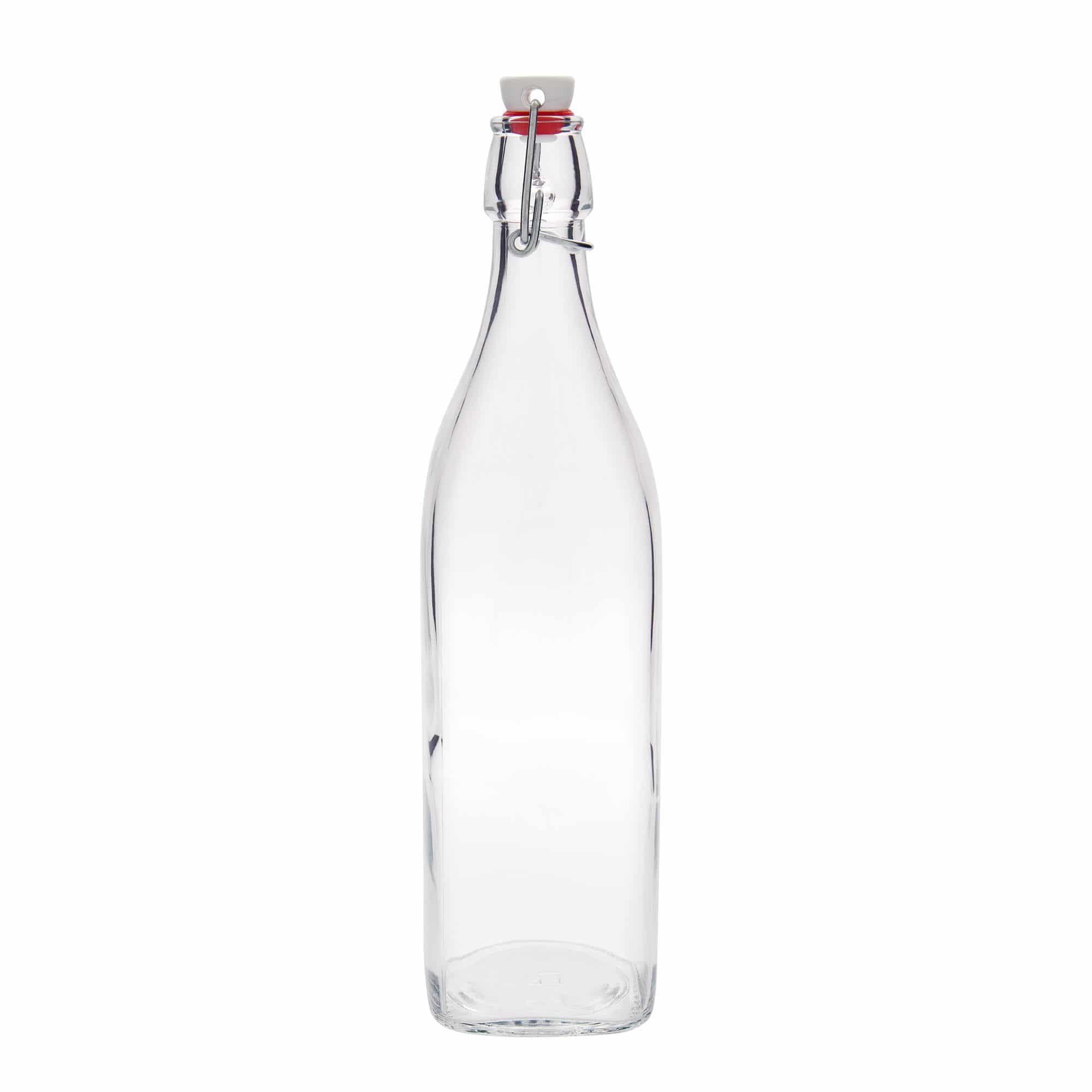 1.000 ml üvegpalack 'Swing, négyzet alakú, nyílás: patentzár'