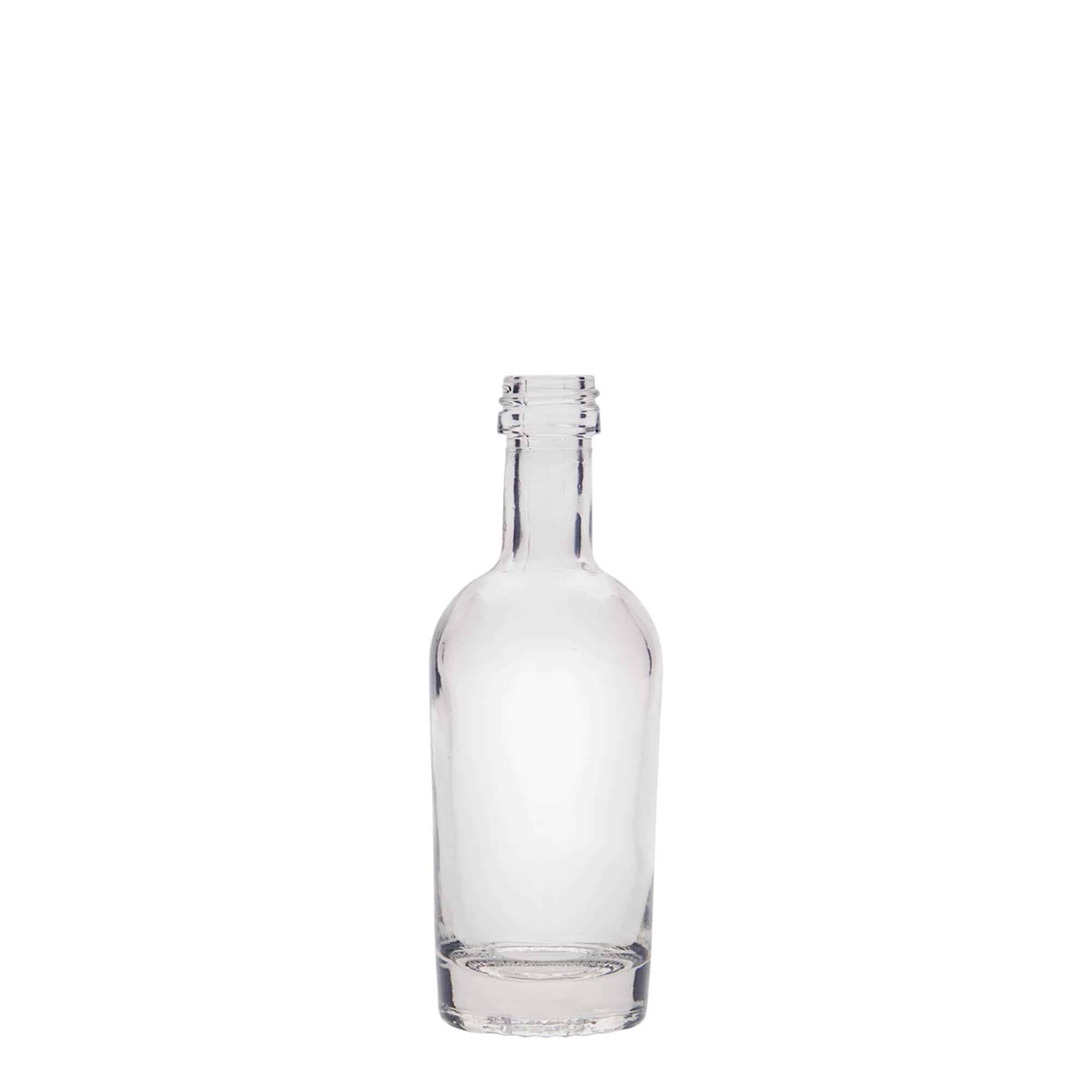 50 ml üvegpalack 'Pepe', nyílás: PP 18