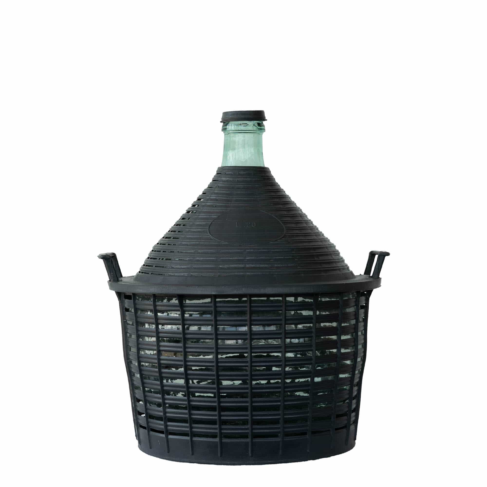 20 l ballonpalack keskeny nyakkal, üveg, nyílás: fedéllel ellátott száj