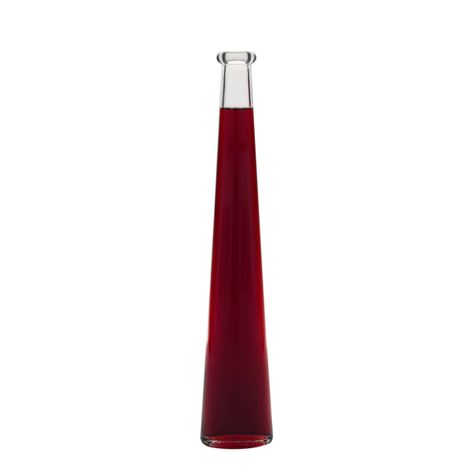 200 ml üvegpalack 'Dama Ovale', ovális, nyílás: parafa