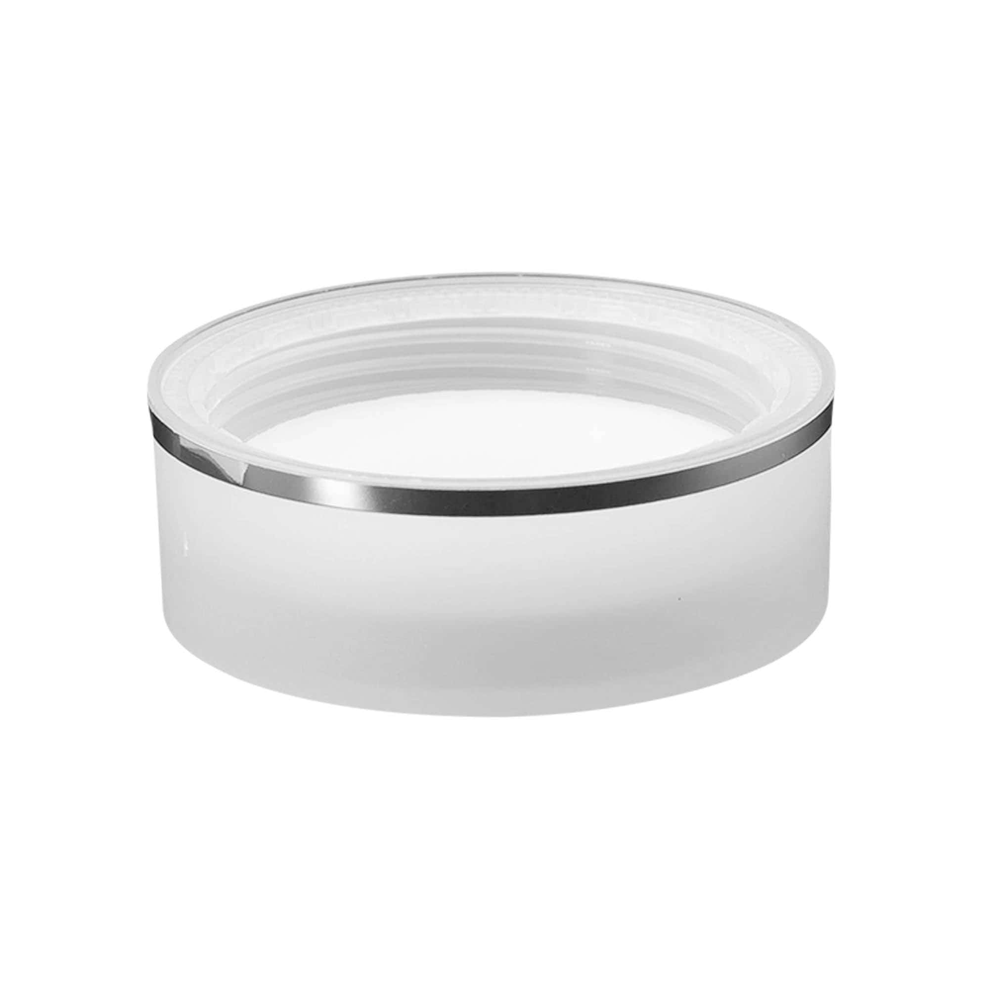 Csavaros kupak 'Clear/Platin Edition', PP-műanyag, fehér, a következő szájnyíláshoz: 53/2P