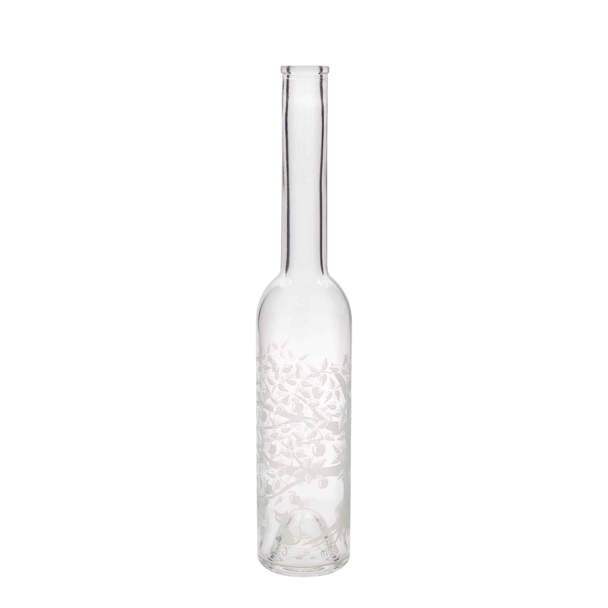 350 ml üvegpalack 'Opera', motívum: almafa, nyílás: parafa
