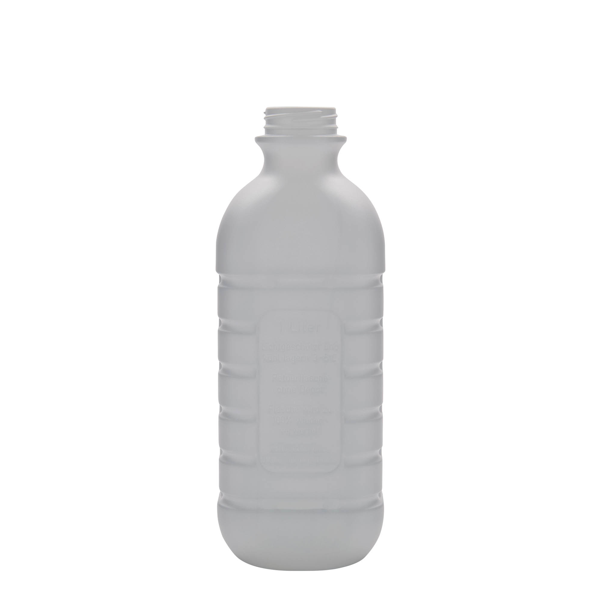 1.000 ml tejpalack, téglalap alakú, HDPE műanyag, fehér, nyílás: PEHD40