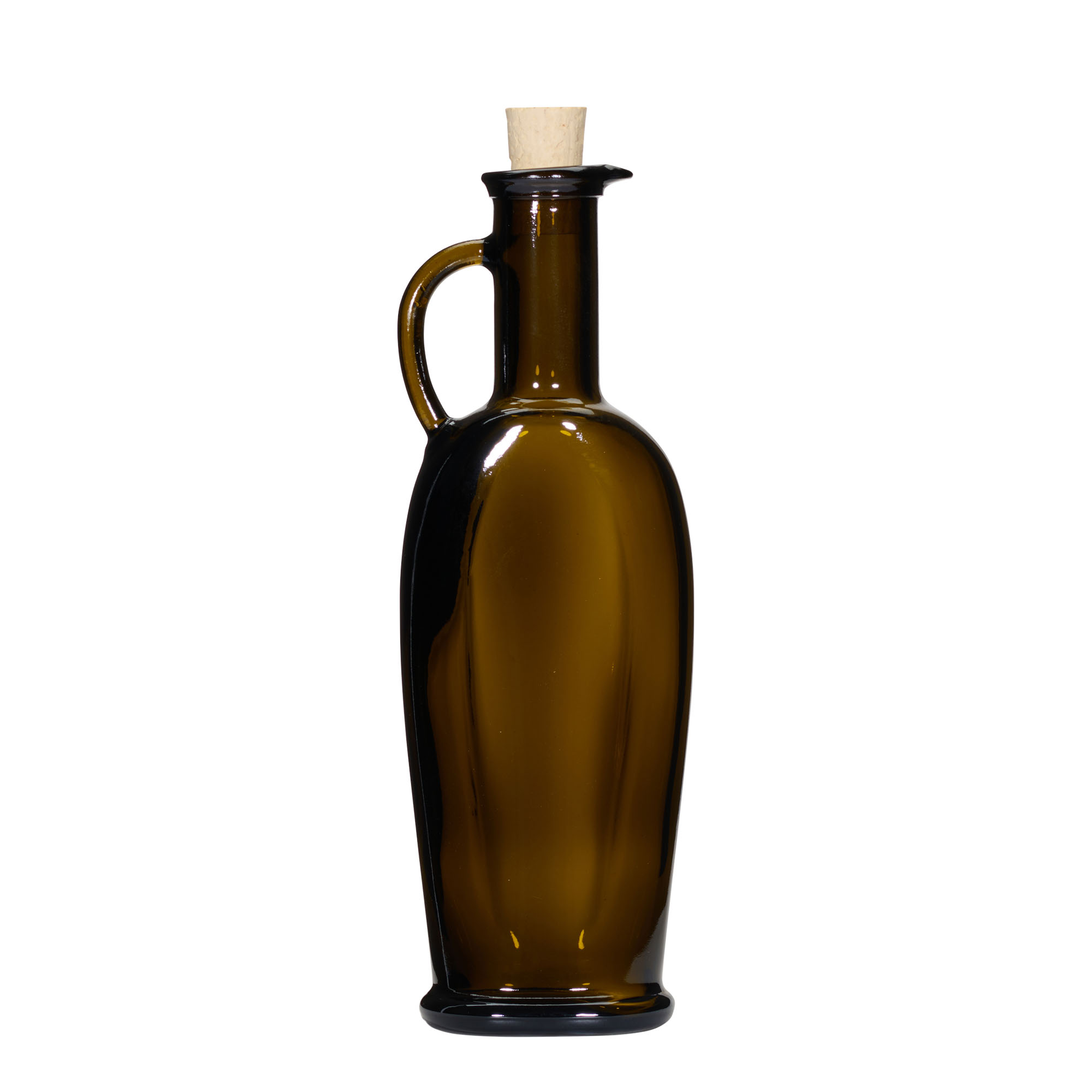 250 ml üvegpalack 'Eleganta', ovális, antikzöld, nyílás: parafa 250 ml üvegpalack 'Eleganta', ovális, antikzöld, nyílás: parafa