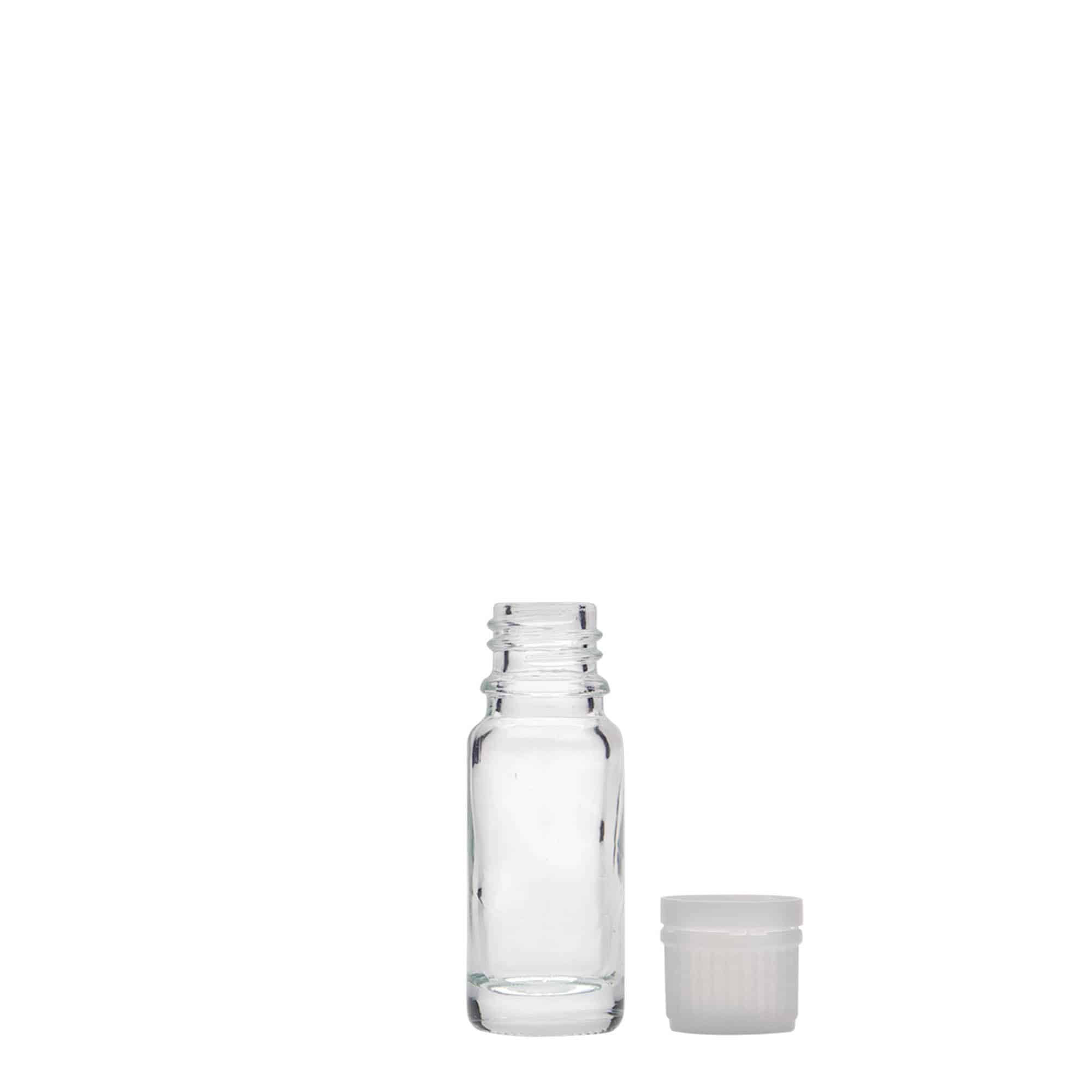 10 ml orvosi üveg, üveg, nyílás: DIN 18