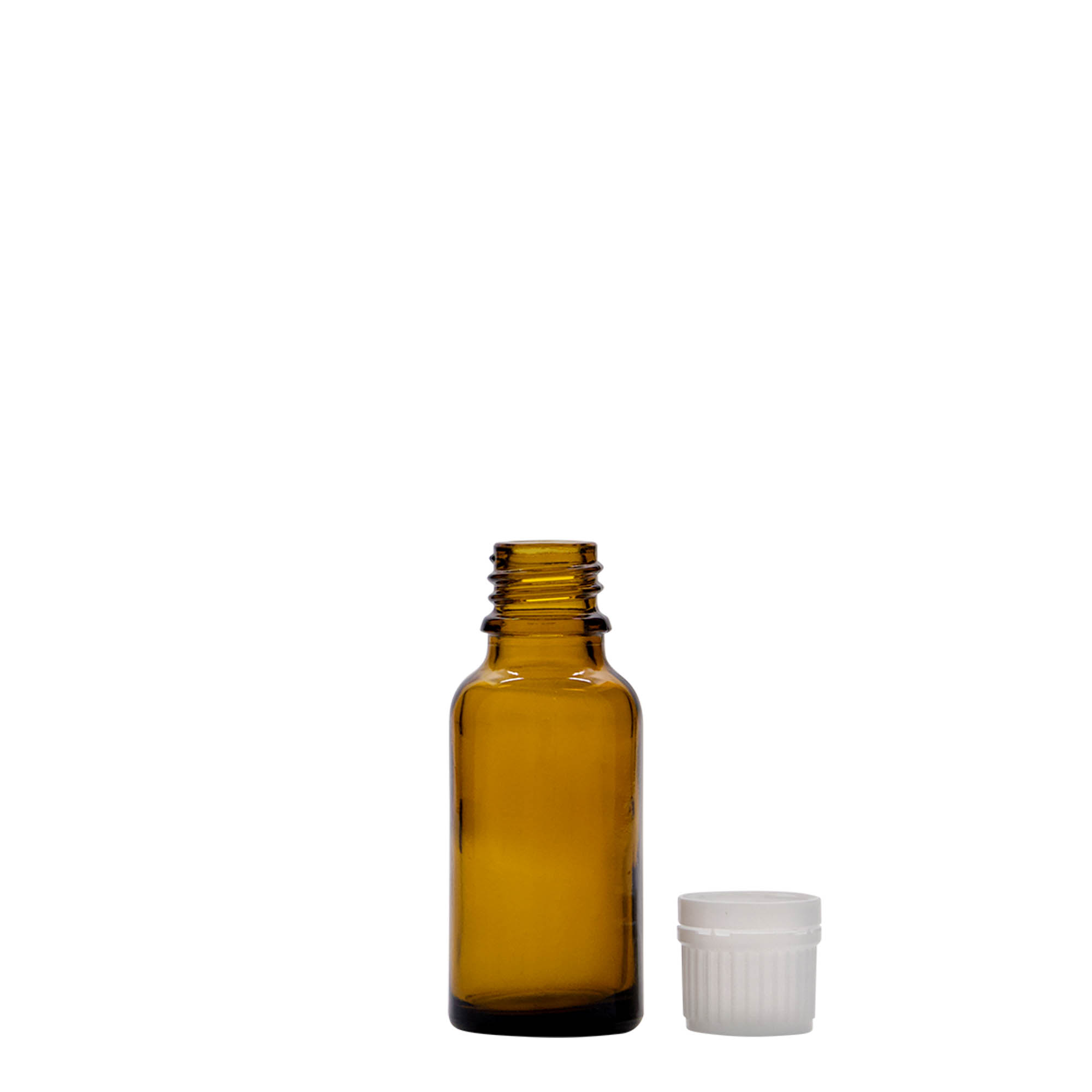 20 ml orvosi üveg, barna üveg, nyílás: DIN 18 20 ml orvosi üveg, barna üveg, nyílás: DIN 18