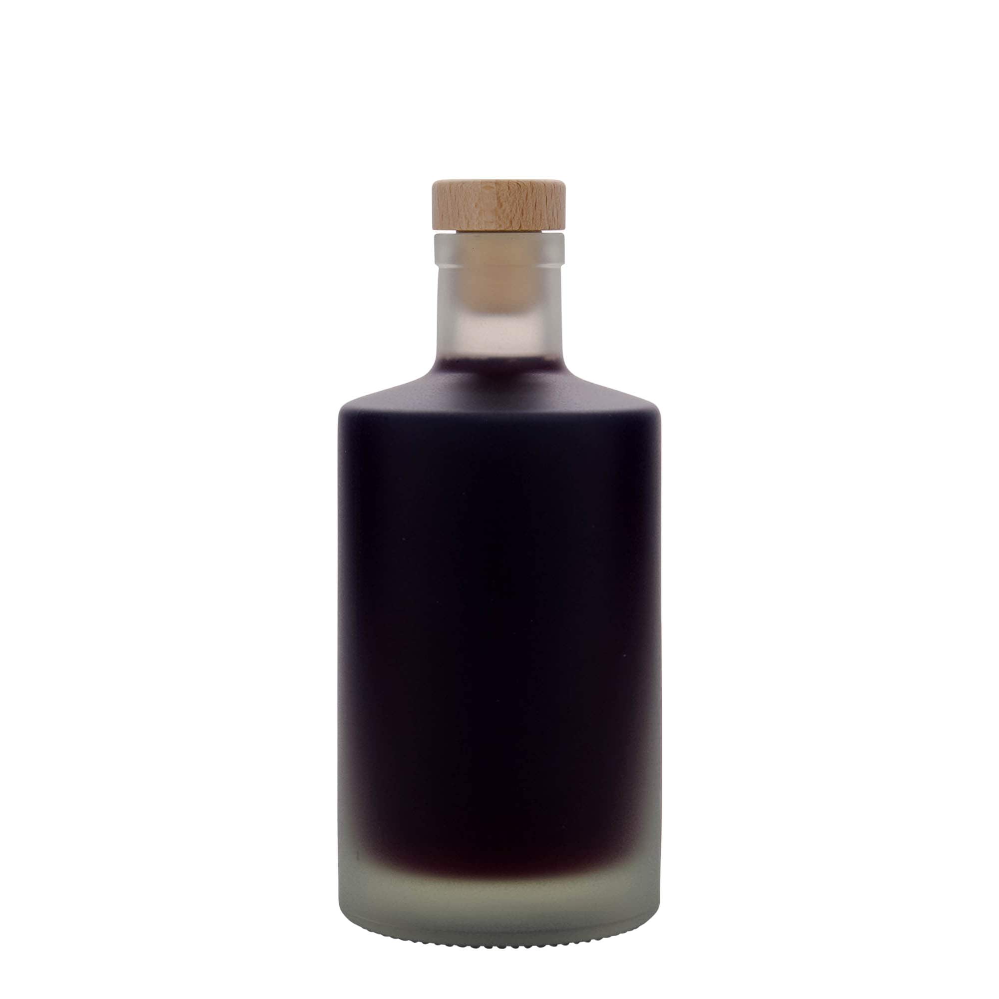 500 ml-es üvegpalack 'Caroline', opál, szájnyílás: parafadugó