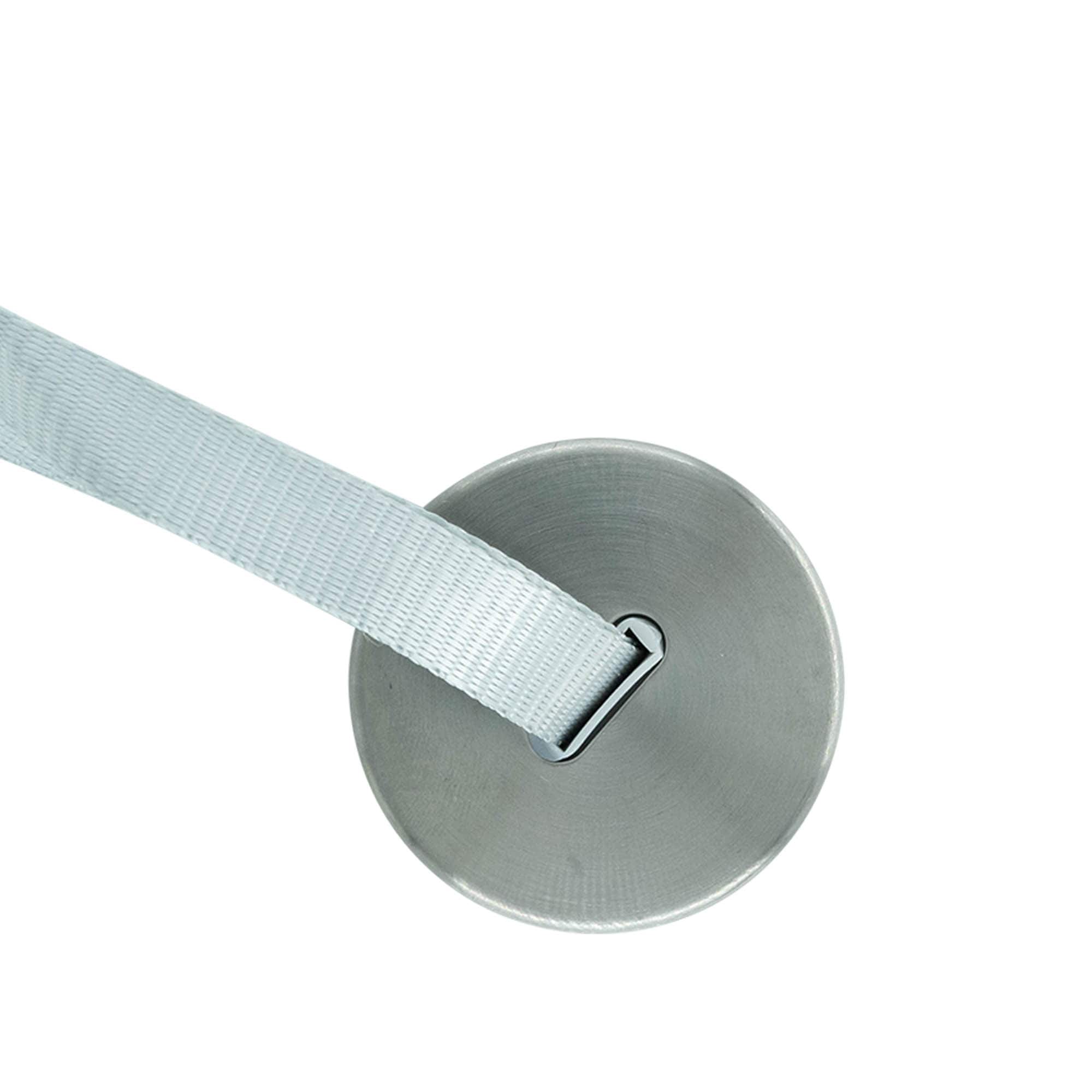 Csavaros fedél 'Perseus' szalaggal, fém, ezüst