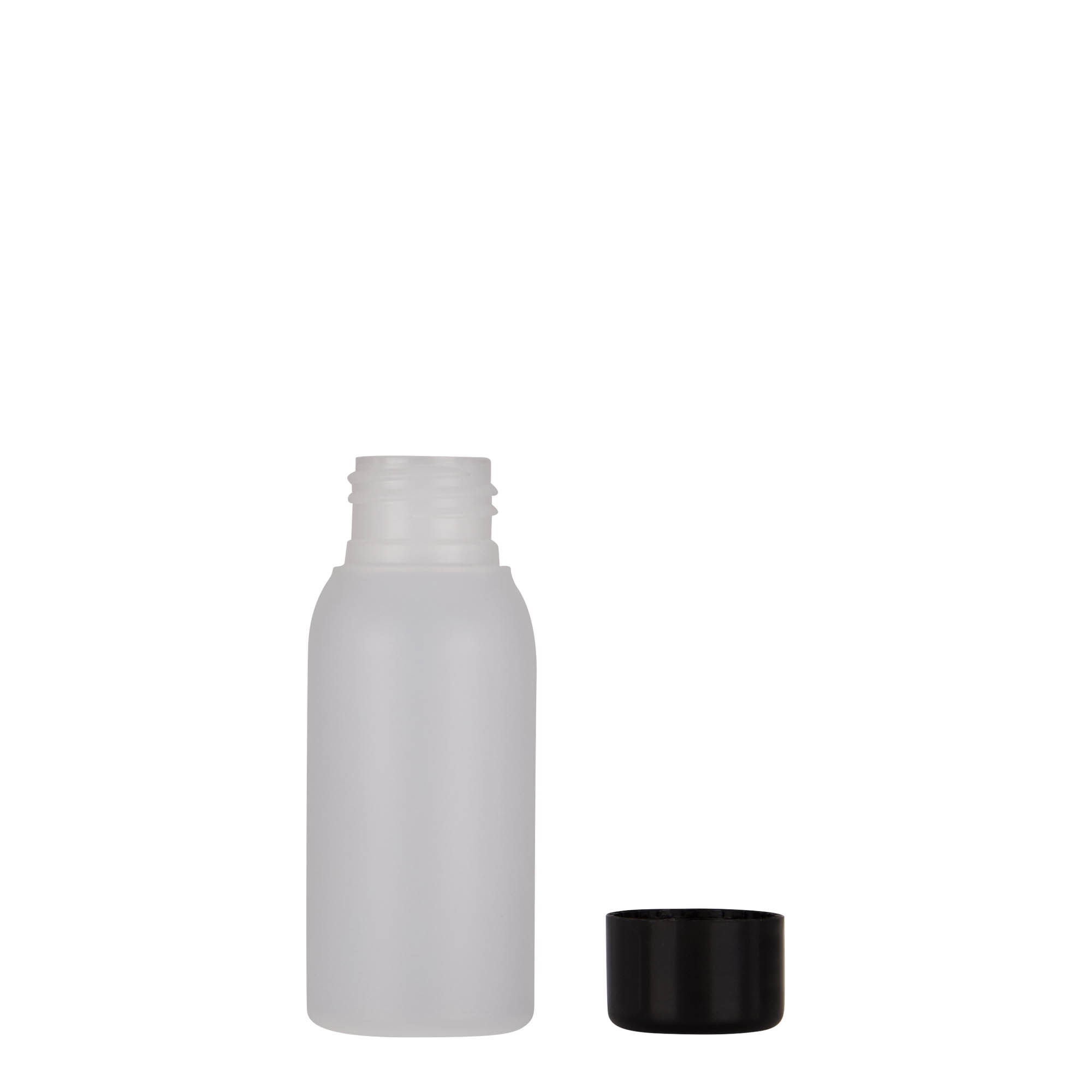 50 ml műanyag flakon 'Tuffy', HDPE, természetes, nyakméret: 24/410 50 ml műanyag flakon 'Tuffy', HDPE, természetes, nyakméret: 24/410