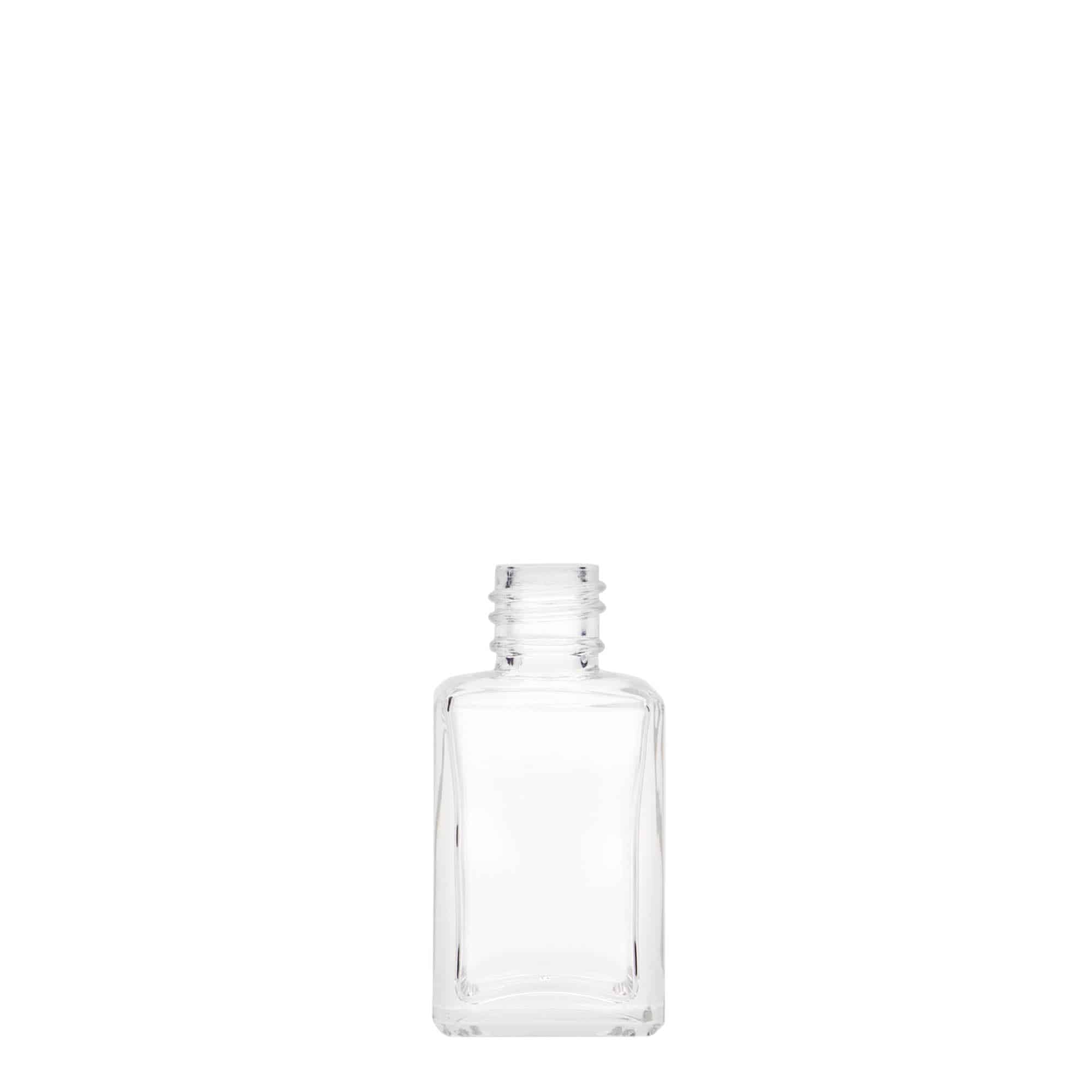 30 ml üvegpalack 'Tamme', négyzet alakú, nyílás: PP 18