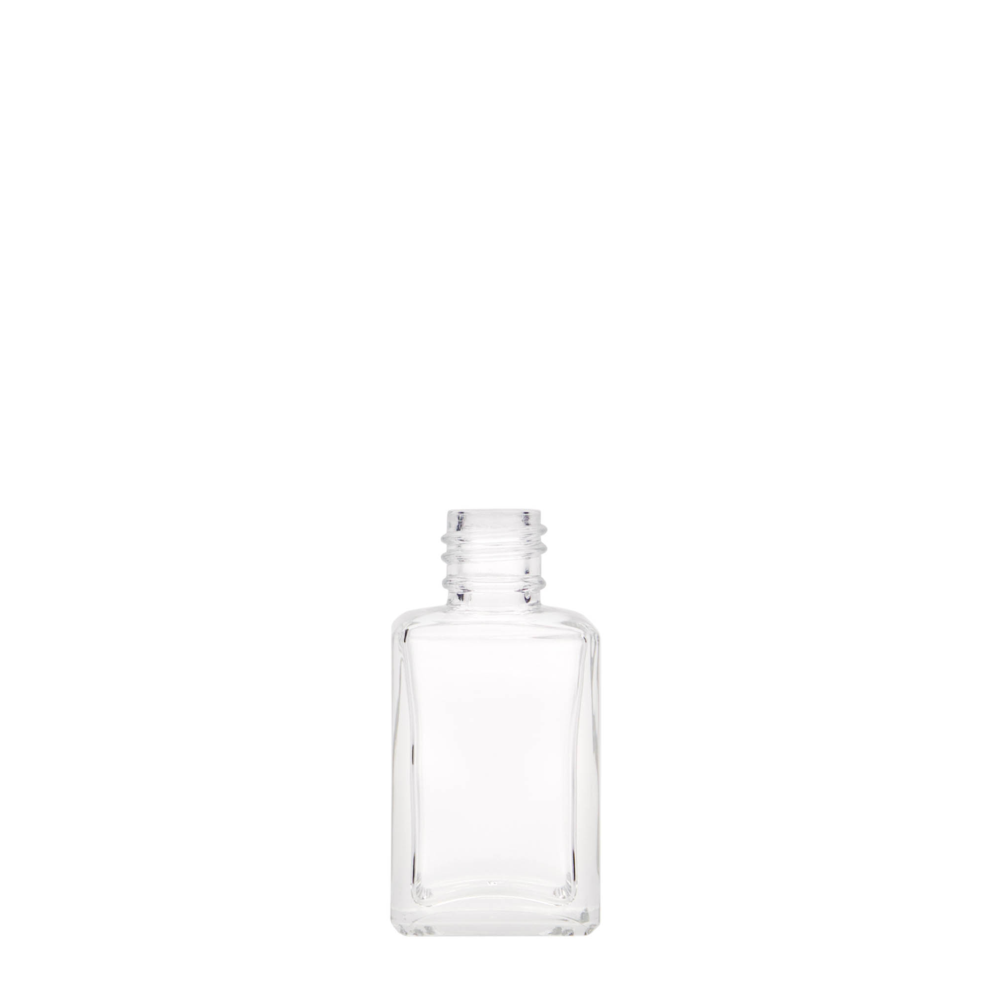 30 ml üvegpalack 'Tamme', négyzet alakú, nyílás: PP 18