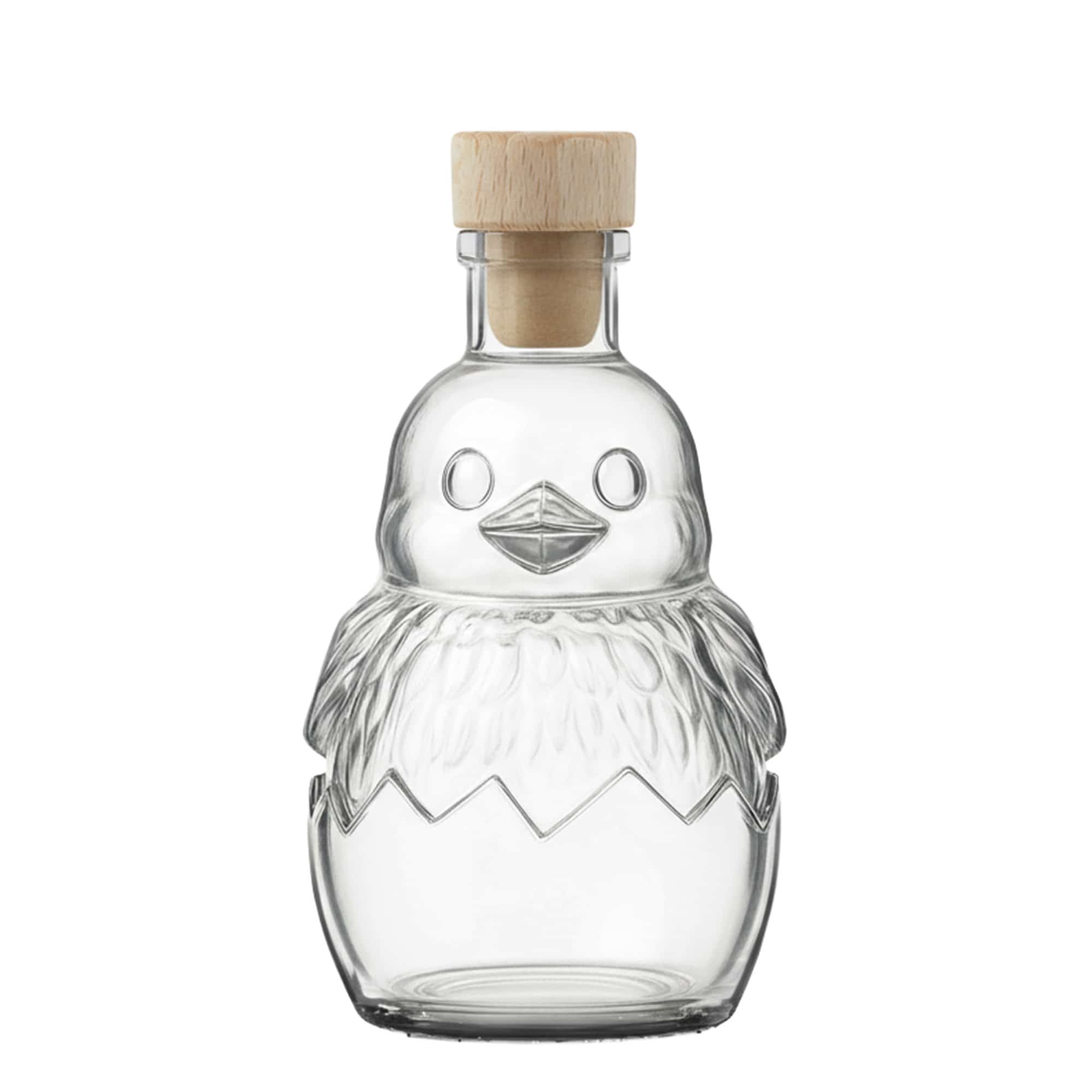 200 ml üvegpalack 'Csibe', nyílás: parafa