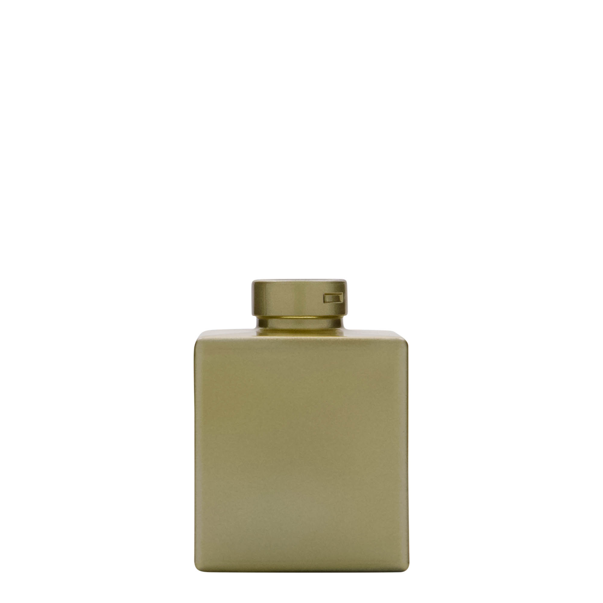 100 ml üveges üveg 'Cube', négyzet alakú, arany, nyílás: parafa 100 ml üveges üveg 'Cube', négyzet alakú, arany, nyílás: parafa