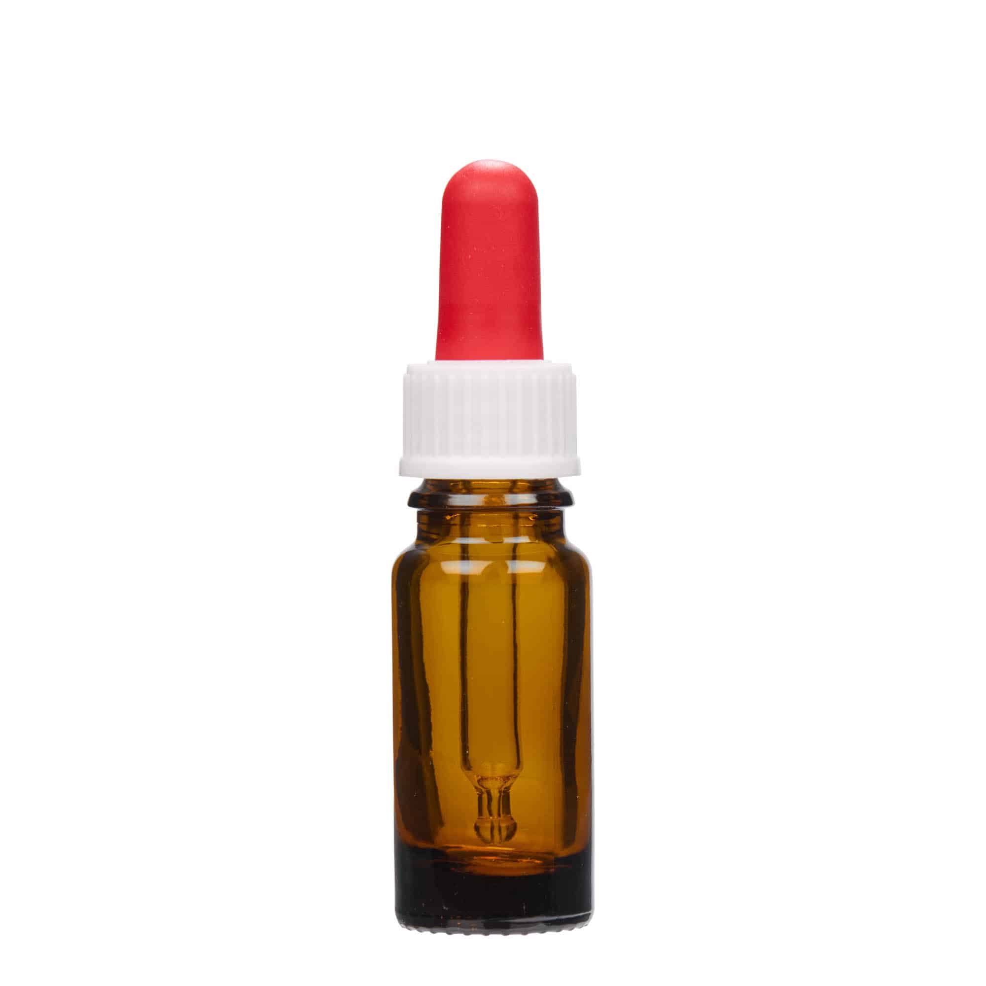 10 ml orvosi pipettás üveg, barna, nyílás: DIN 18