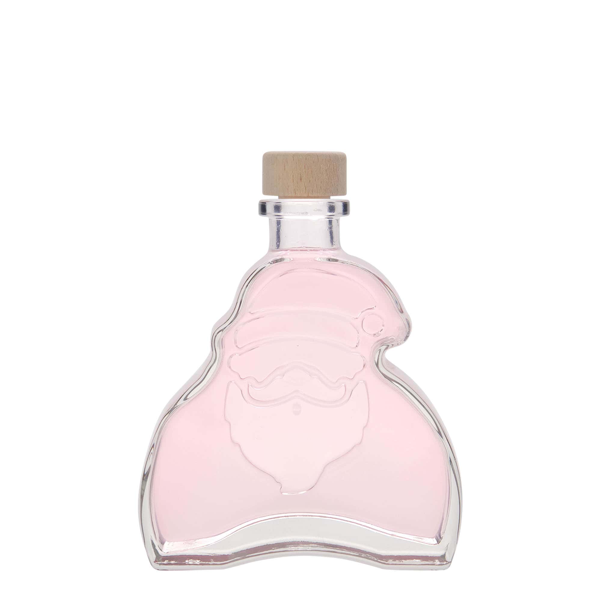 200 ml-es üvegpalack 'Santa Claus', szájnyílás: parafadugó