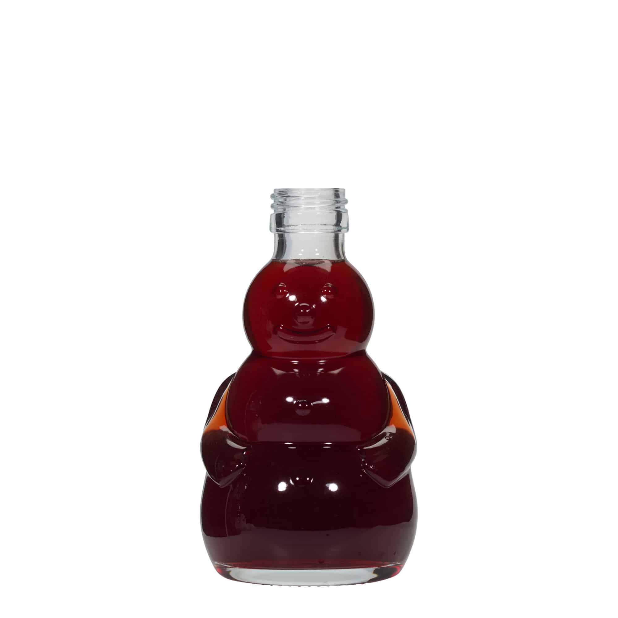200 ml-es üvegpalack 'Hóember', nyak: PP 28