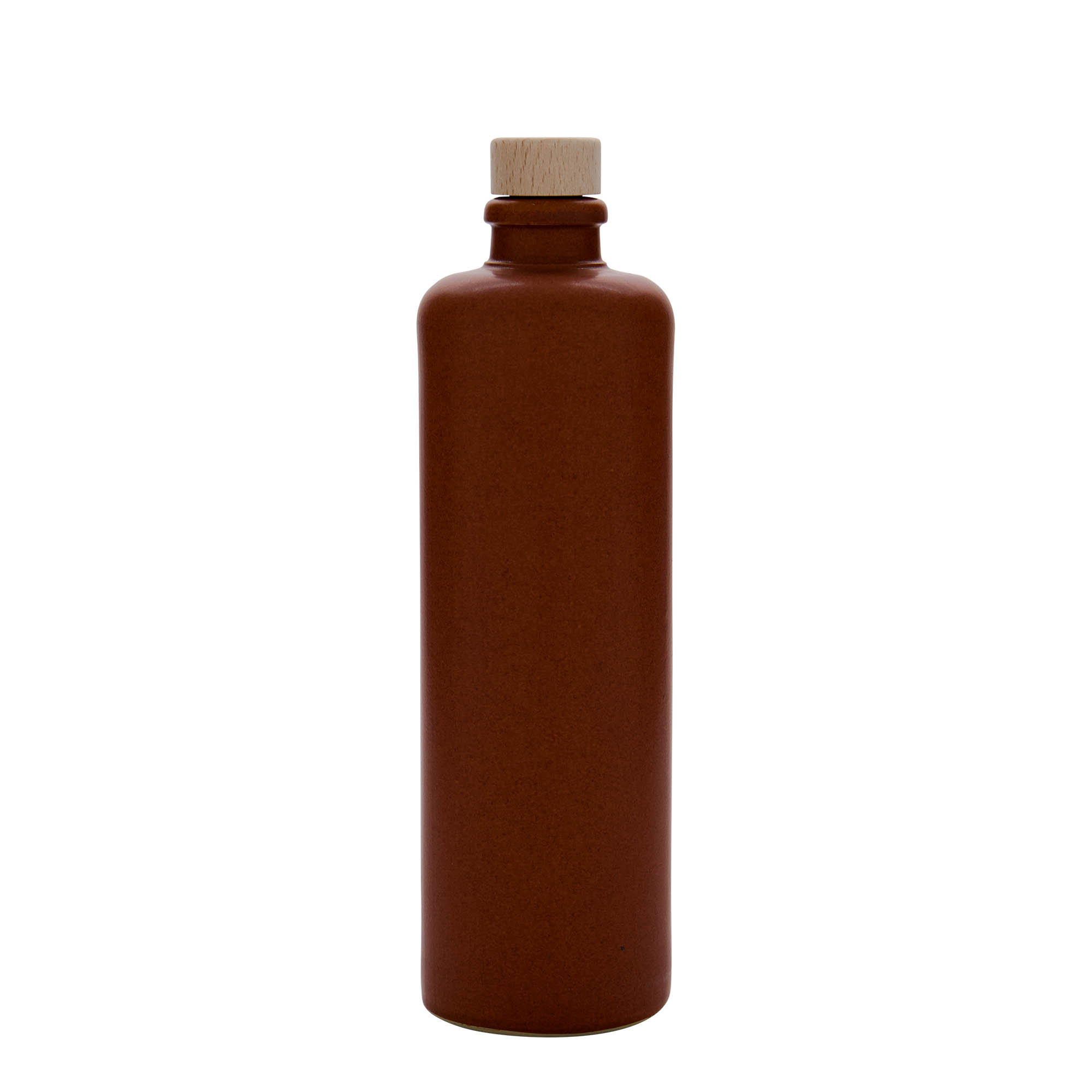 500 ml agyagedény, kőedény, vöröses-barna, száj: parafa