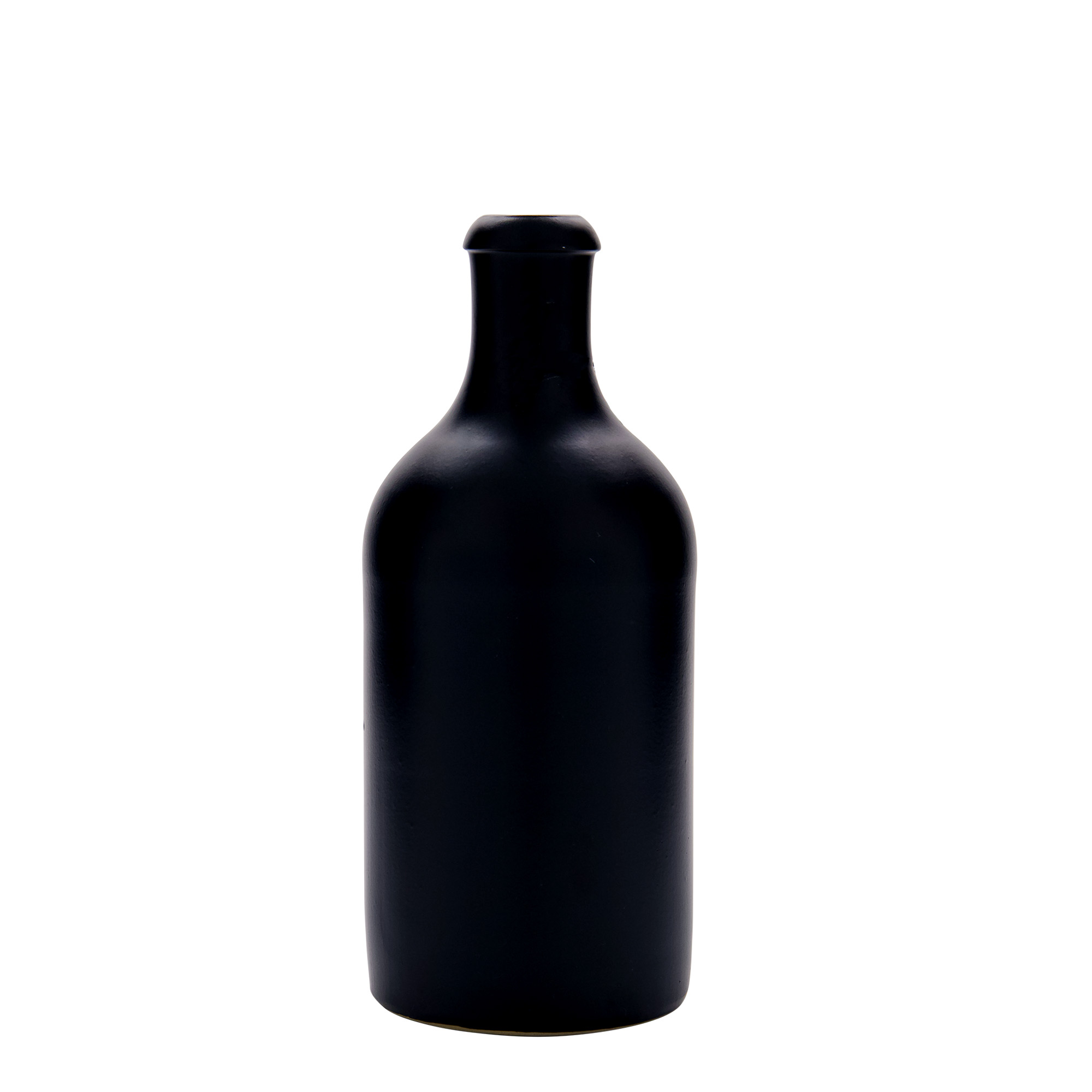 500 ml agyagedény, kőedény, fekete, száj: patentzár