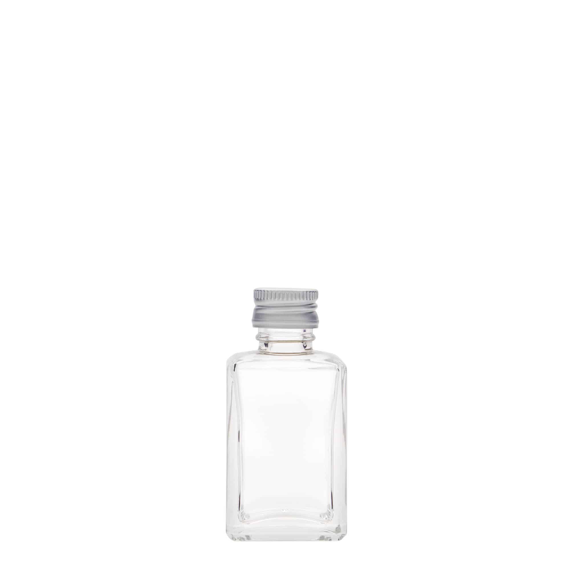 30 ml üvegpalack 'Tamme', négyzet alakú, nyílás: PP 18 30 ml üvegpalack 'Tamme', négyzet alakú, nyílás: PP 18