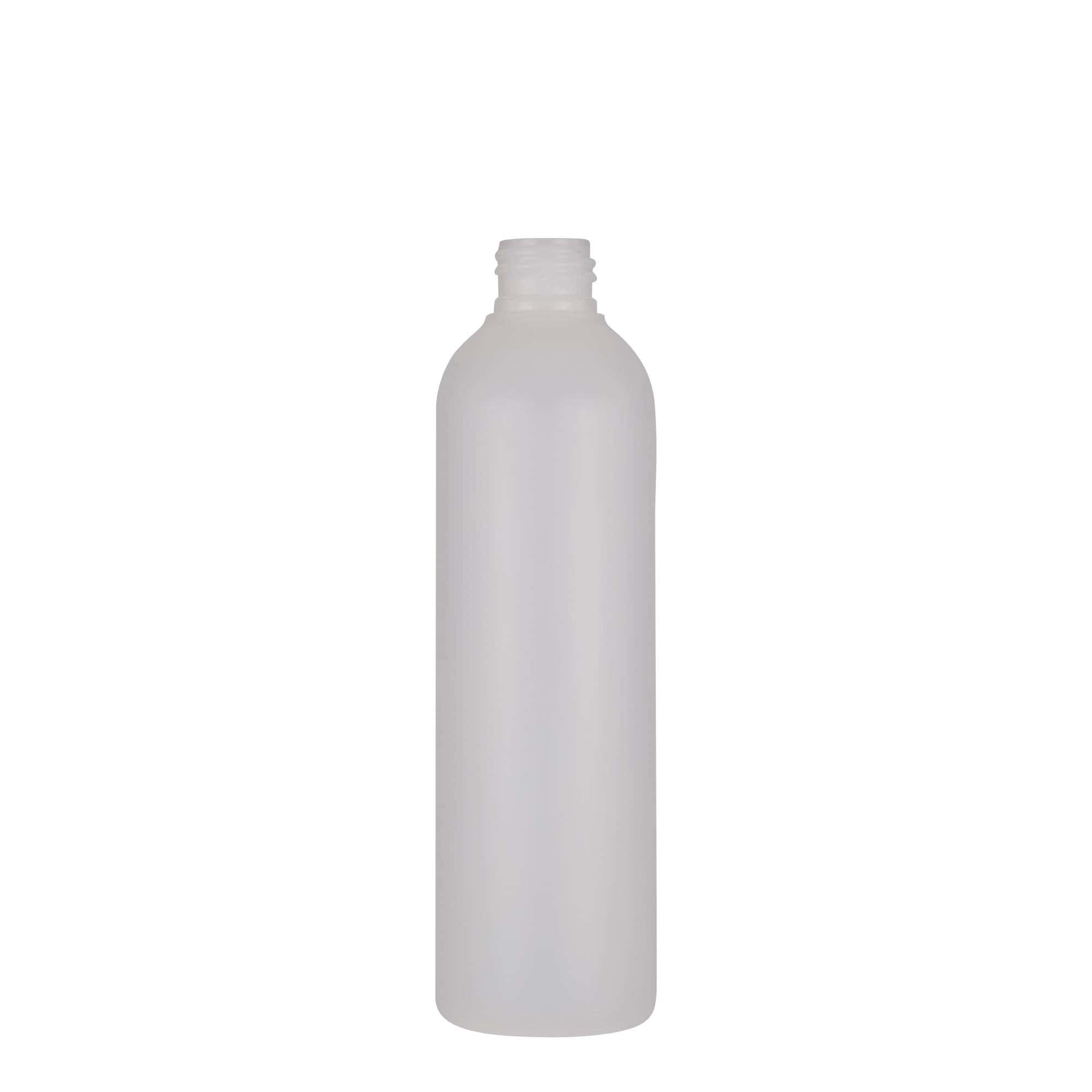 250 ml műanyag palack 'Tuffy', HDPE, natúr, nyakátmérő: 24/410