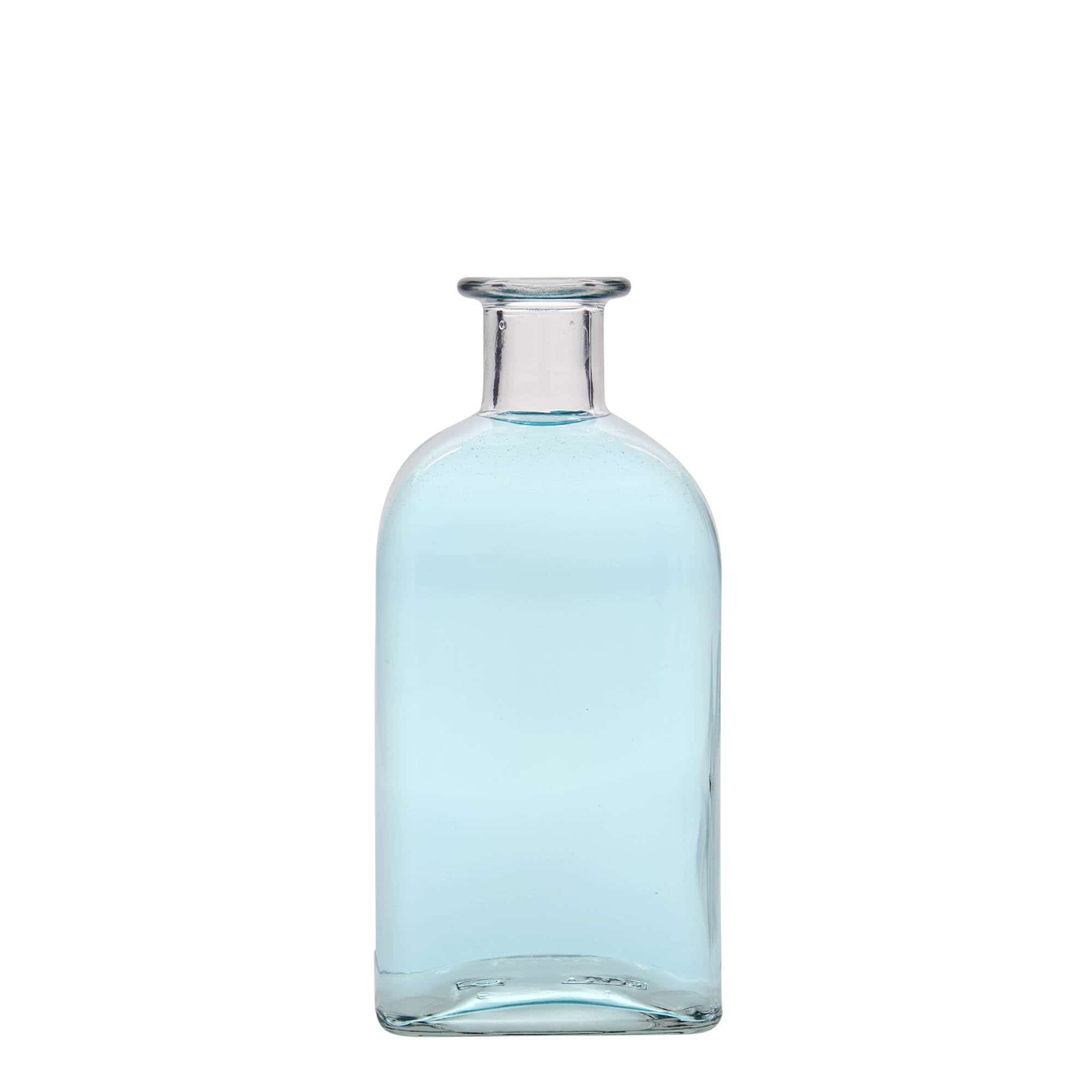 500 ml üvegpalack Apotheker Carré, négyzet alakú, nyílás: parafa dugó
