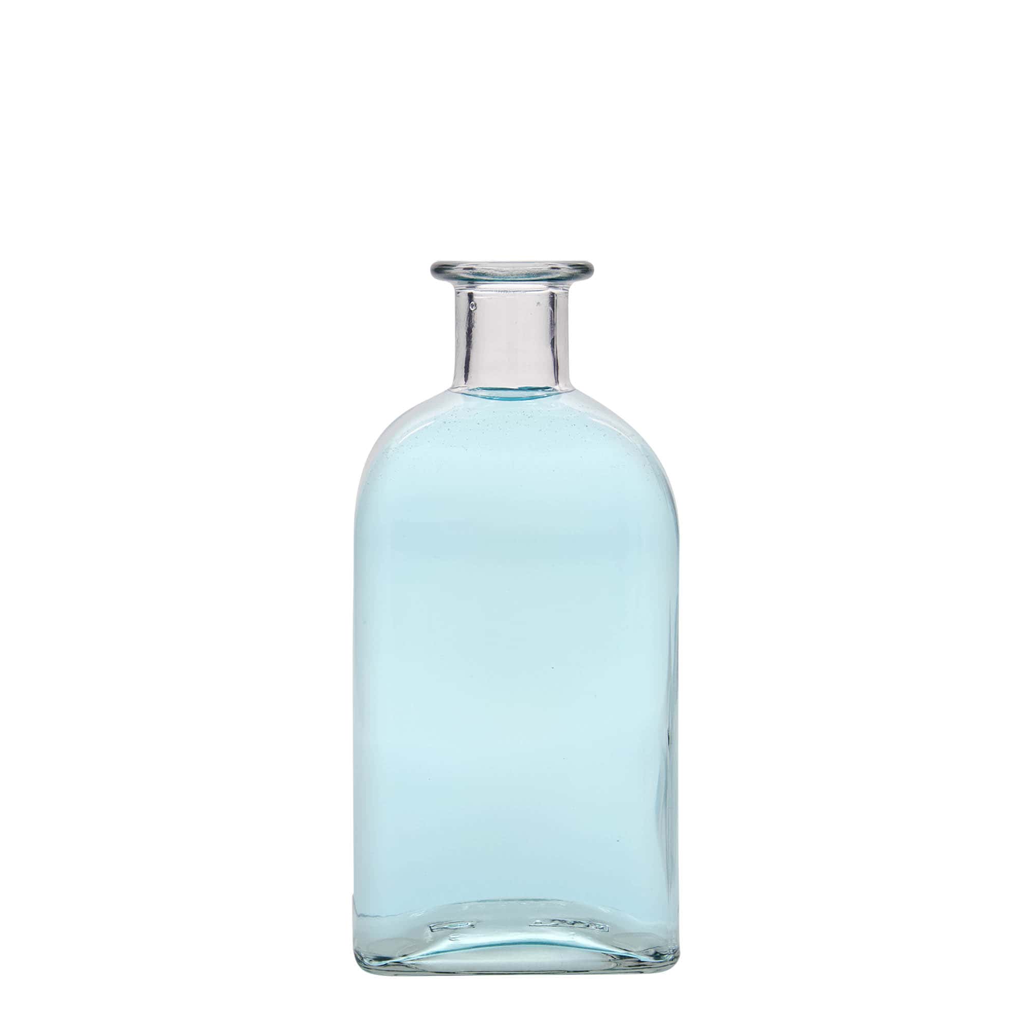 500 ml üvegpalack Apotheker Carré, négyzet alakú, nyílás: parafa dugó