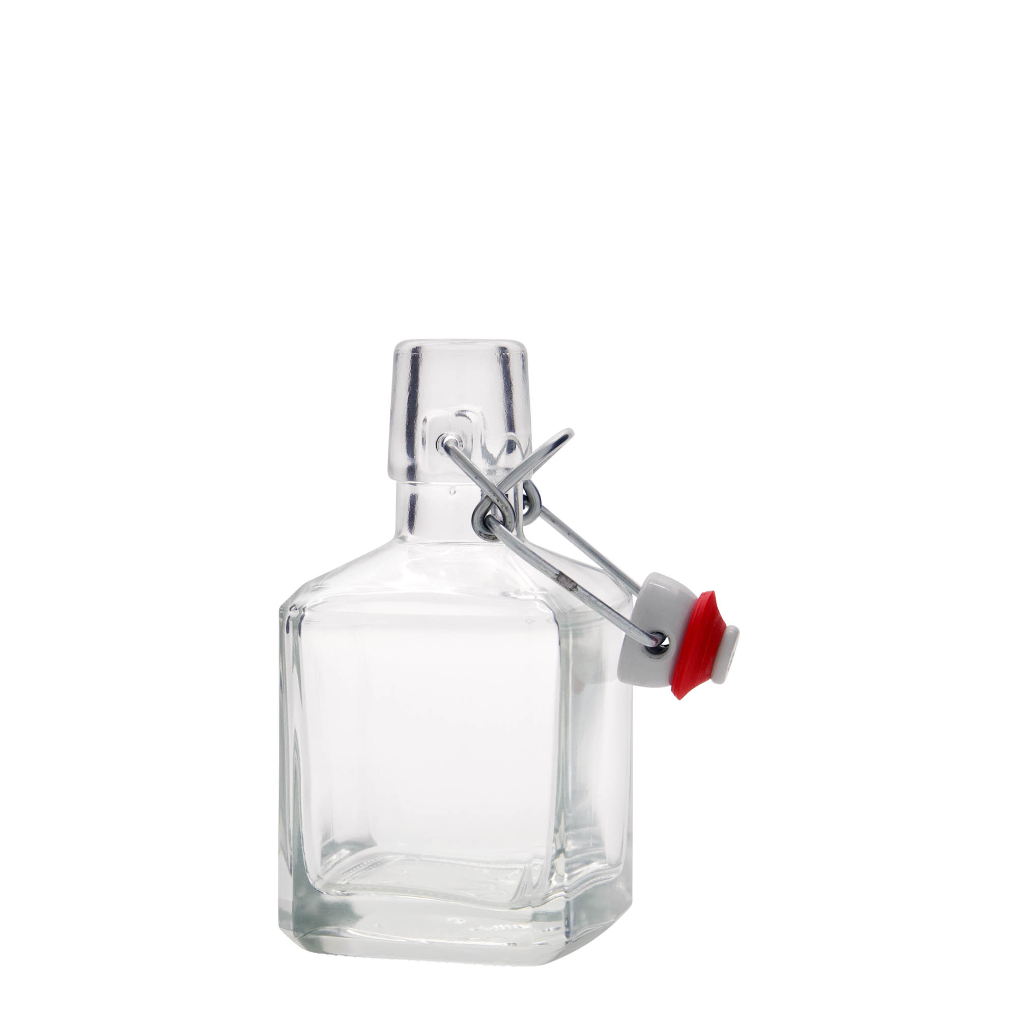 200 ml üvegpalack 'Kubica', négyzet alakú, nyílás: patentzár 200 ml üvegpalack 'Kubica', négyzet alakú, nyílás: patentzár