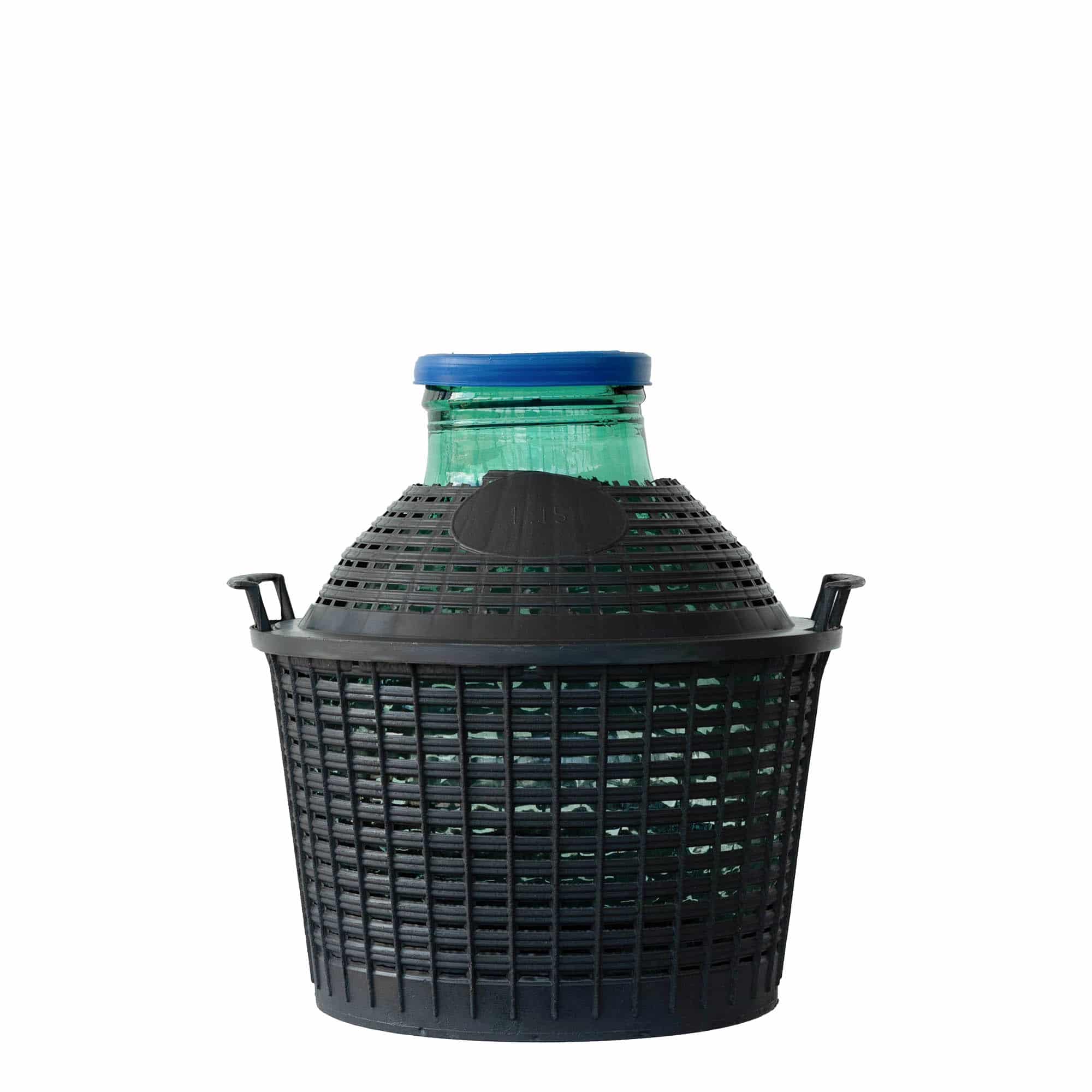 15 l ballonpalack széles nyakú, üveg, nyílás: fedéllel
